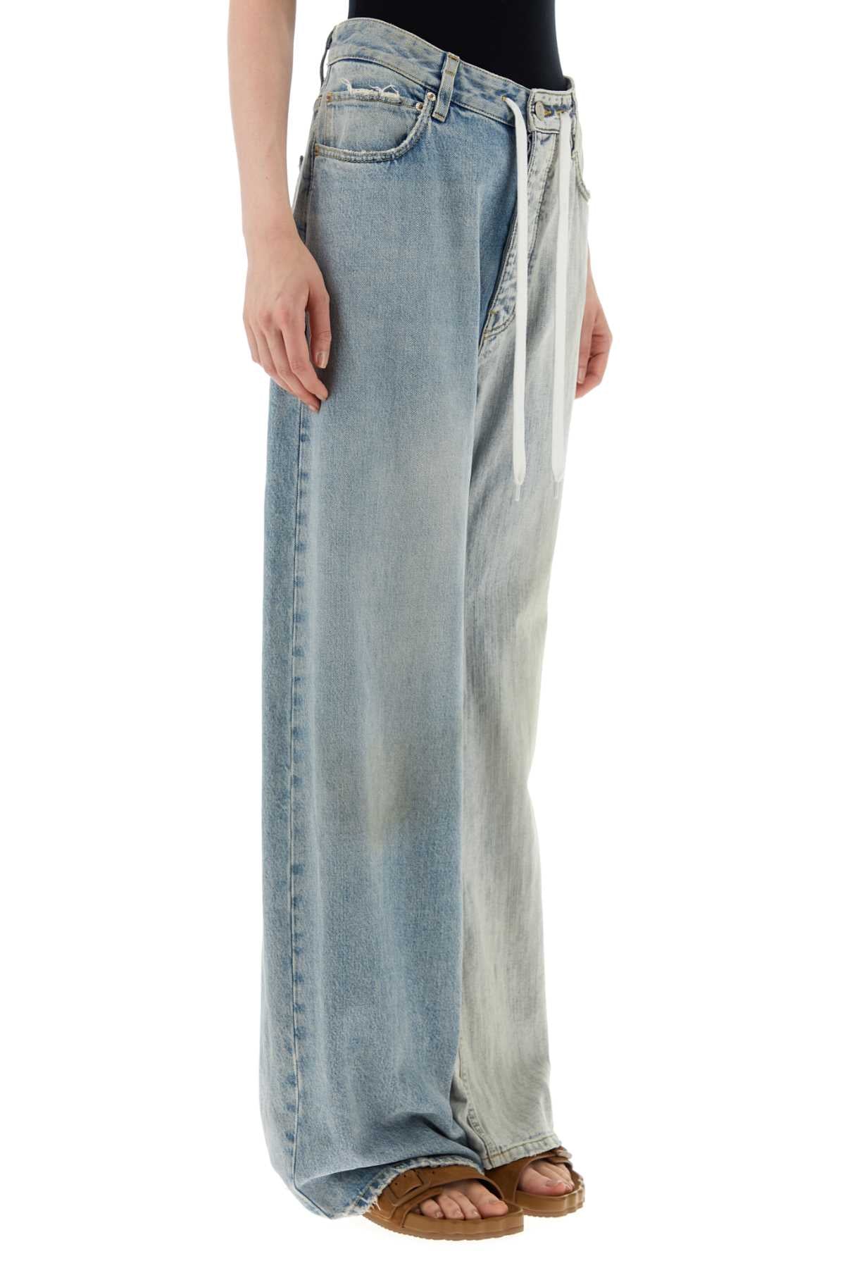 Balenciaga Women Two-Tone Denim Fifty-Fifty Jeans BALENCIAGA