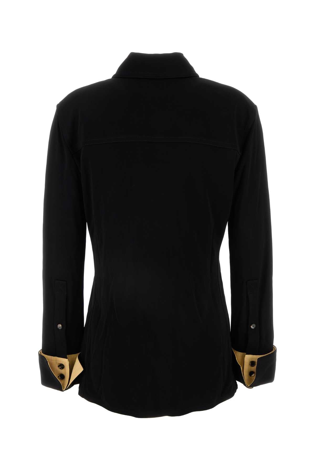 Bottega Veneta Women Black Jersey Shirt BOTTEGA VENETA