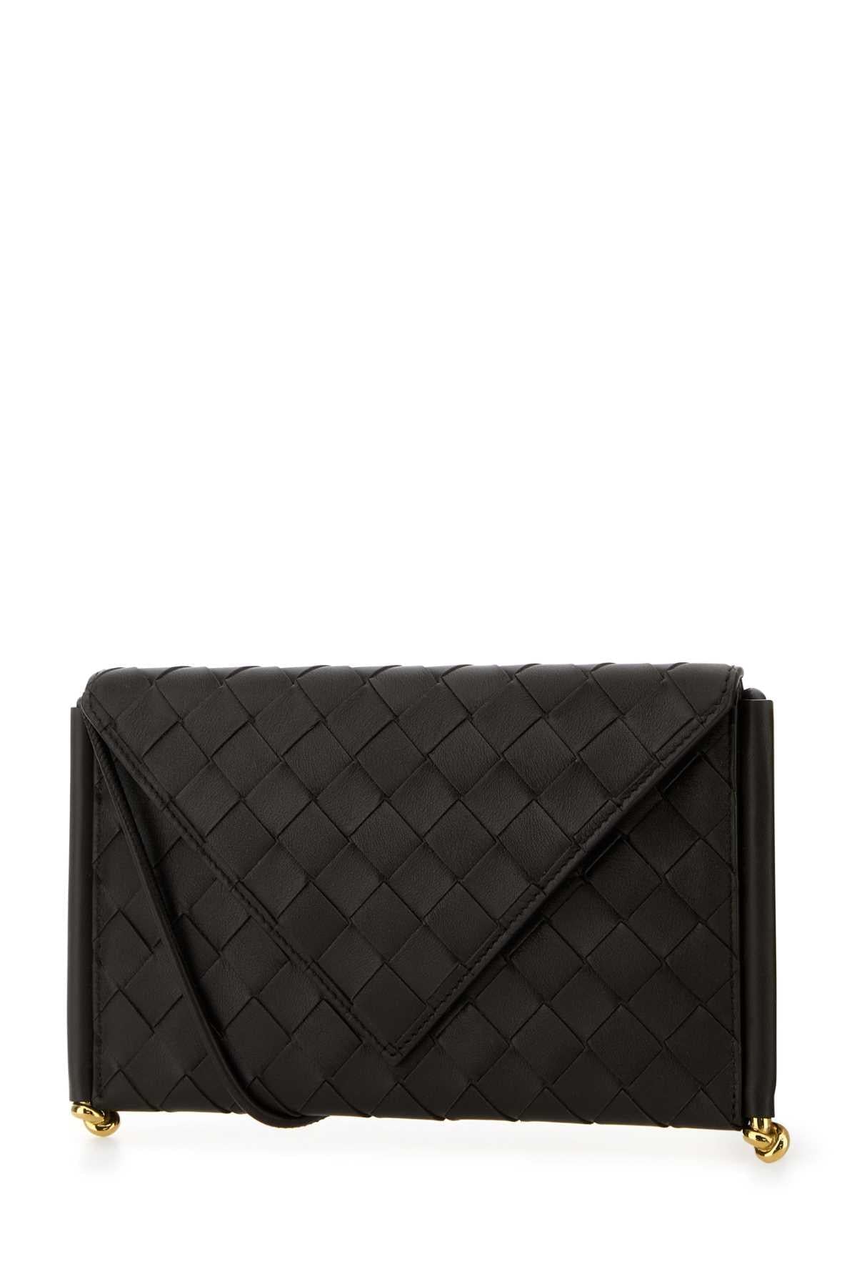 Bottega Veneta Women Dark Brown Leather Solstice Phone Case BOTTEGA VENETA