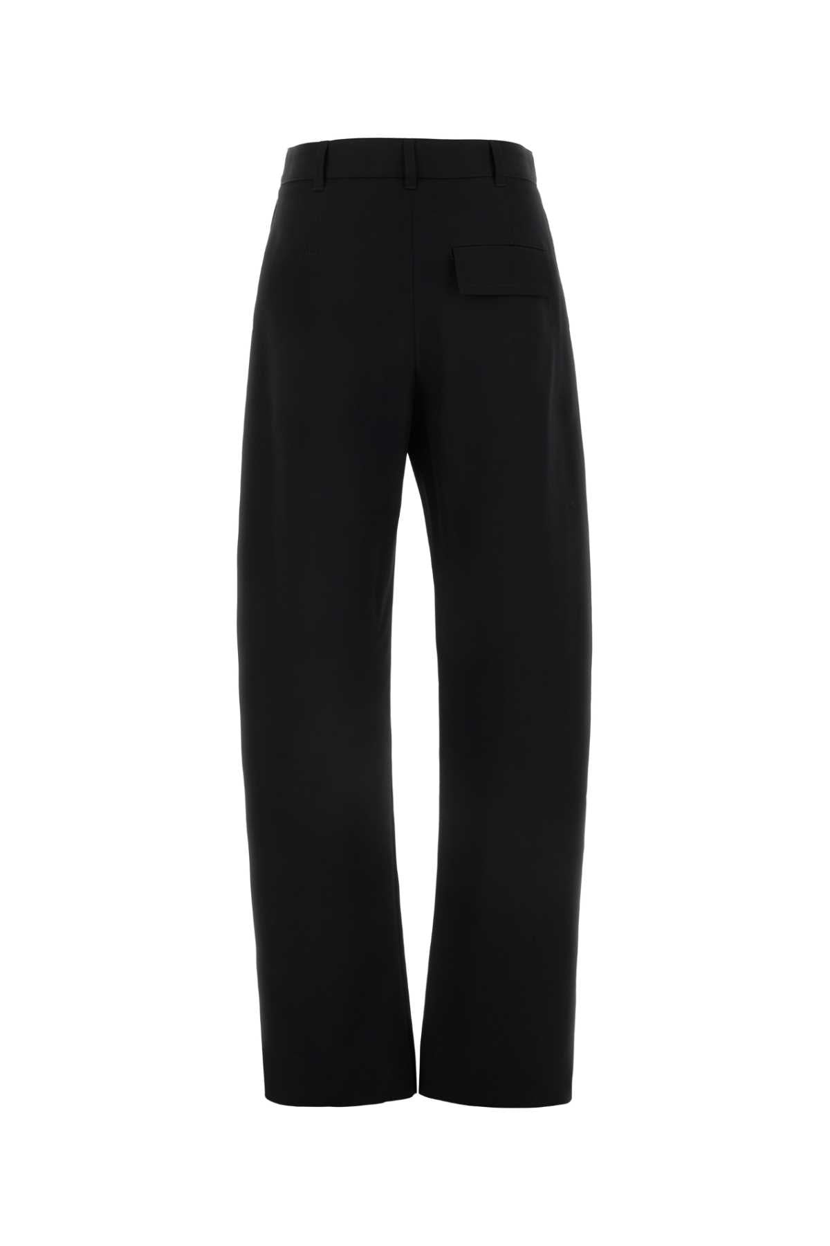 Bottega Veneta Women Black Twill Pant BOTTEGA VENETA