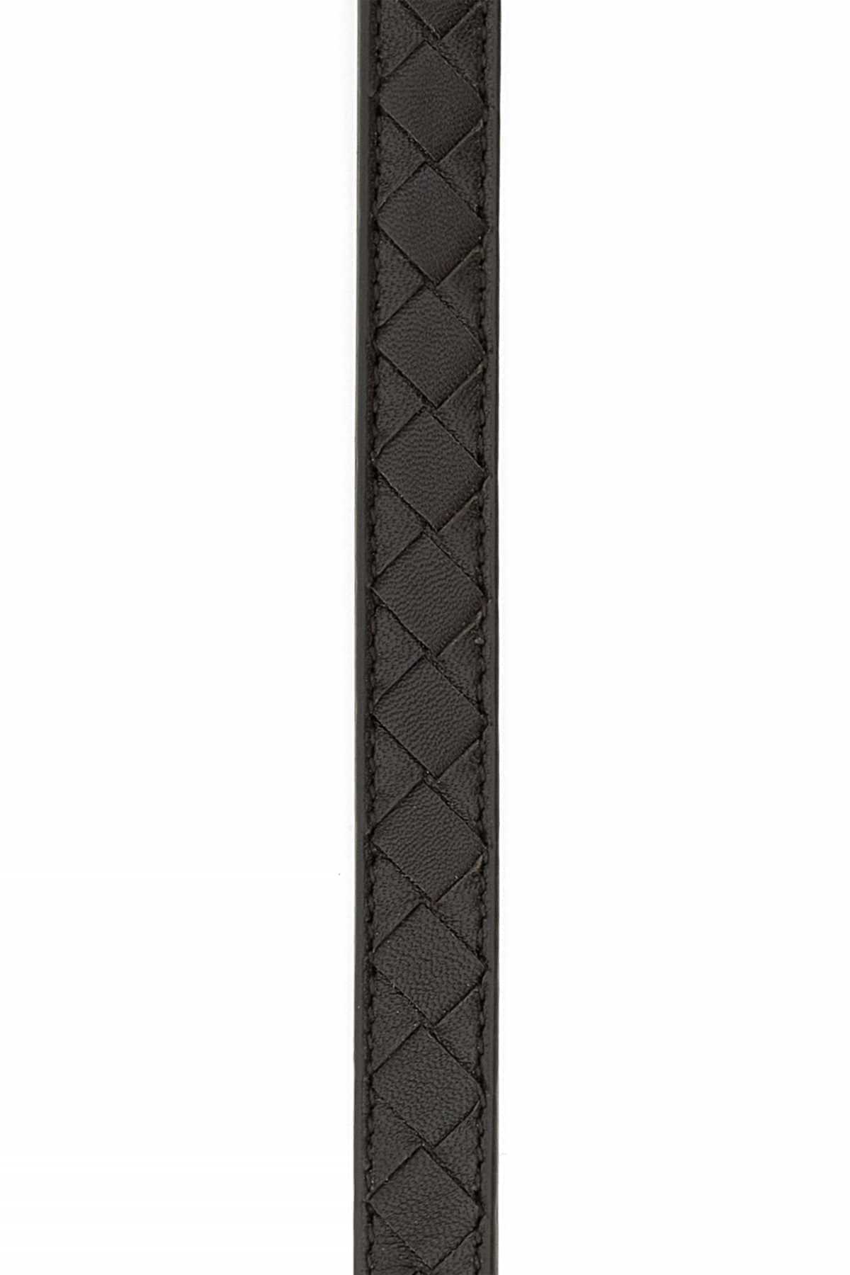 Bottega Veneta Women Dark Brown Leather Watch Belt BOTTEGA VENETA