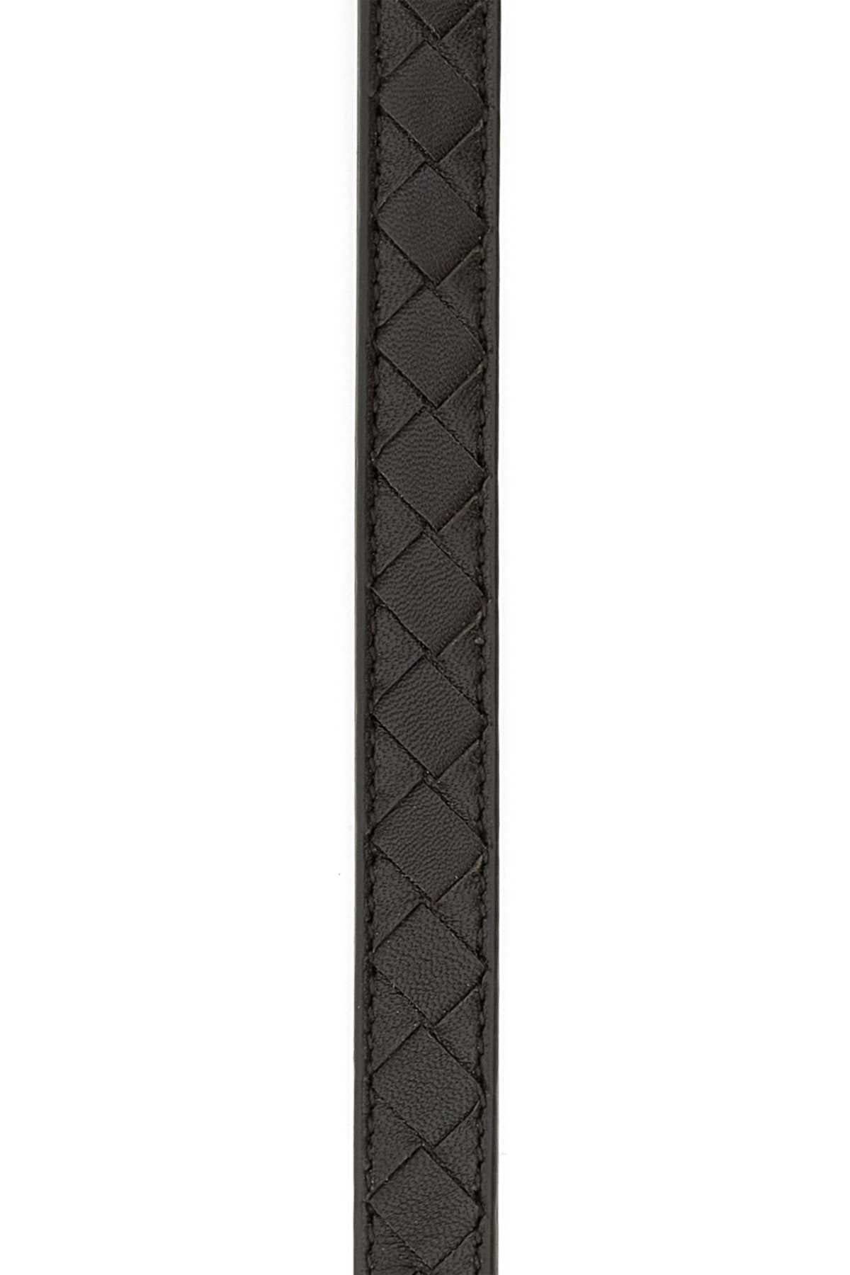 Bottega Veneta Women Dark Brown Leather Watch Belt BOTTEGA VENETA
