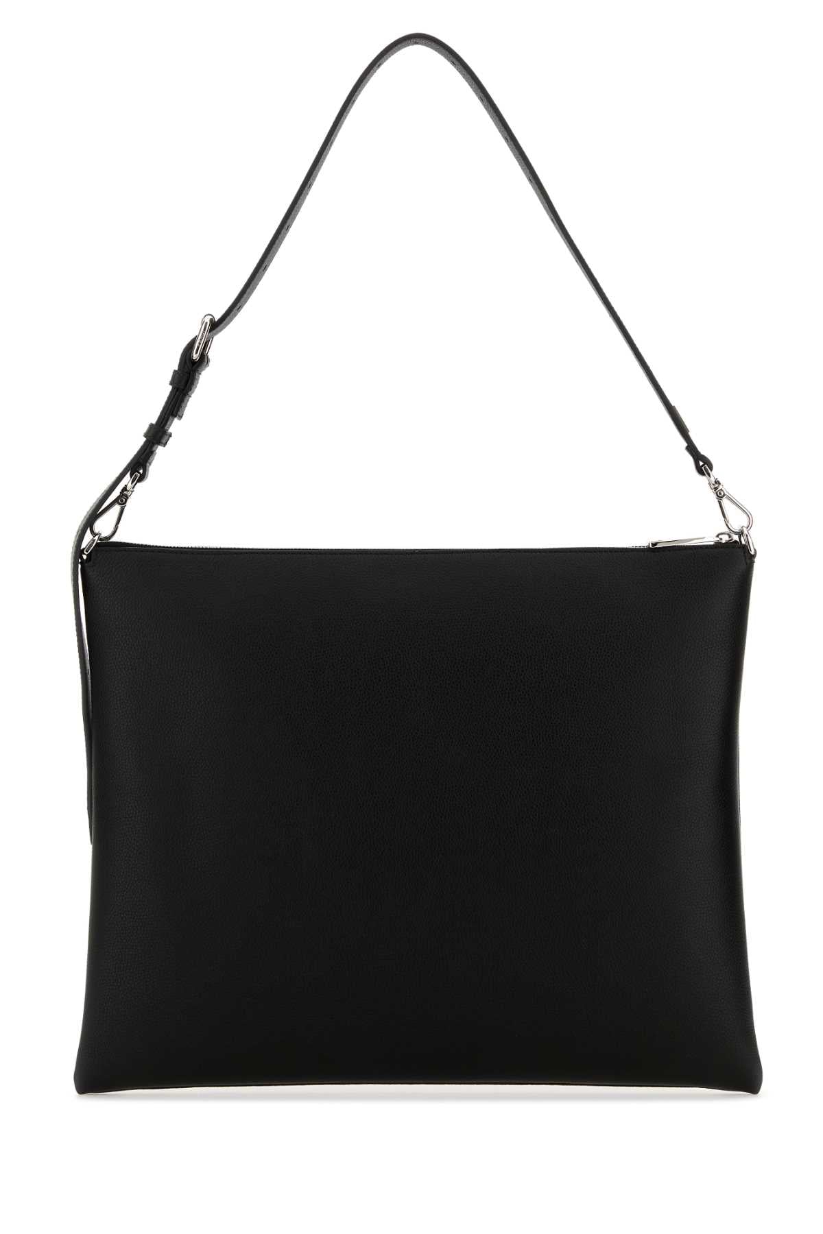 Fendi Men Black Leather Fendi After Fendi Roma Shoulder Bag FENDI