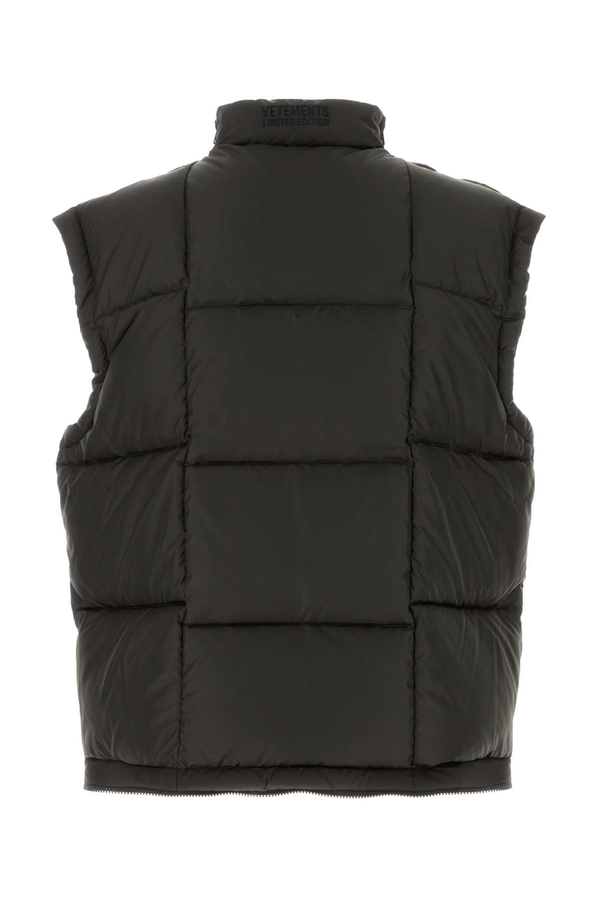 Vetements Men Dark Brown Polyester Down Jacket VETEMENTS