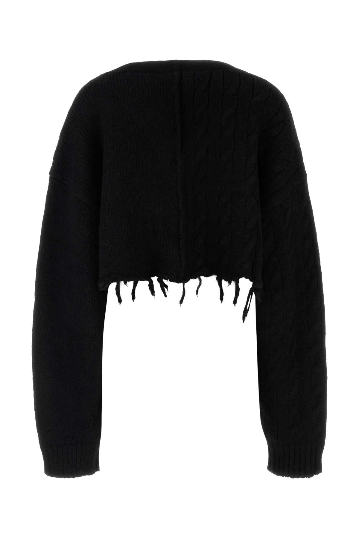 Vetements Women Black Alpaca Blend Cardigan VETEMENTS
