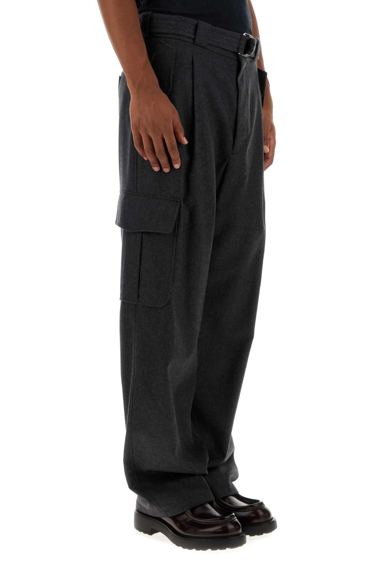 Prada Men Graphite Wool Cargo Pant PRADA