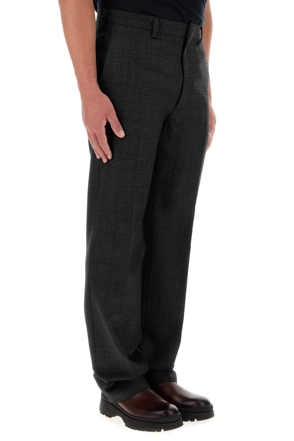 Prada Men Embroidered Wool Pant PRADA