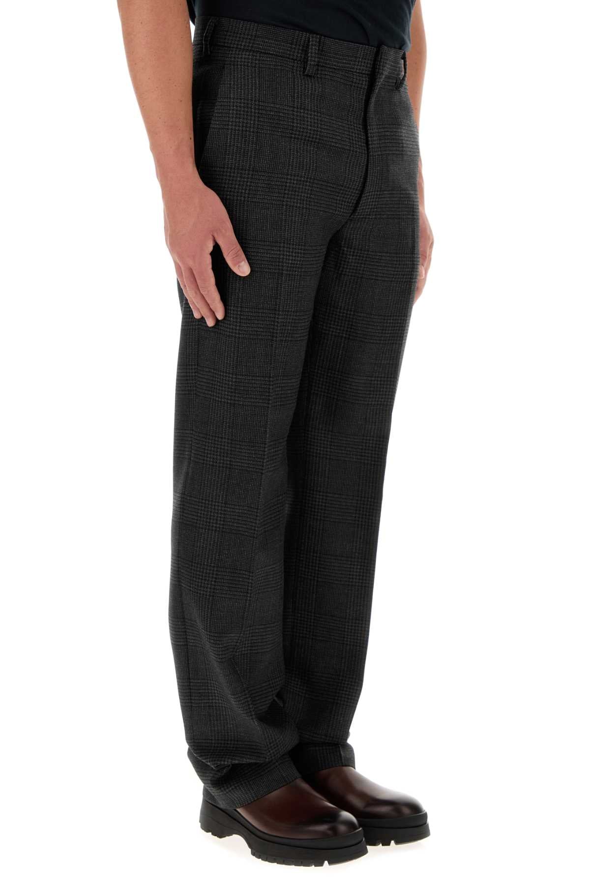 Prada Men Embroidered Wool Pant PRADA