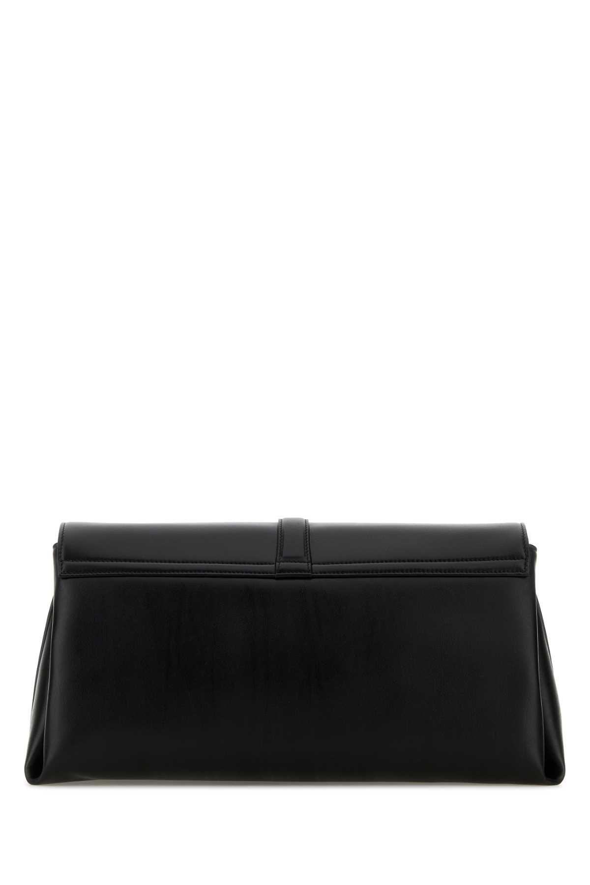 Salvatore Ferragamo Women Black Leather Large Crossbody Bag FERRAGAMO