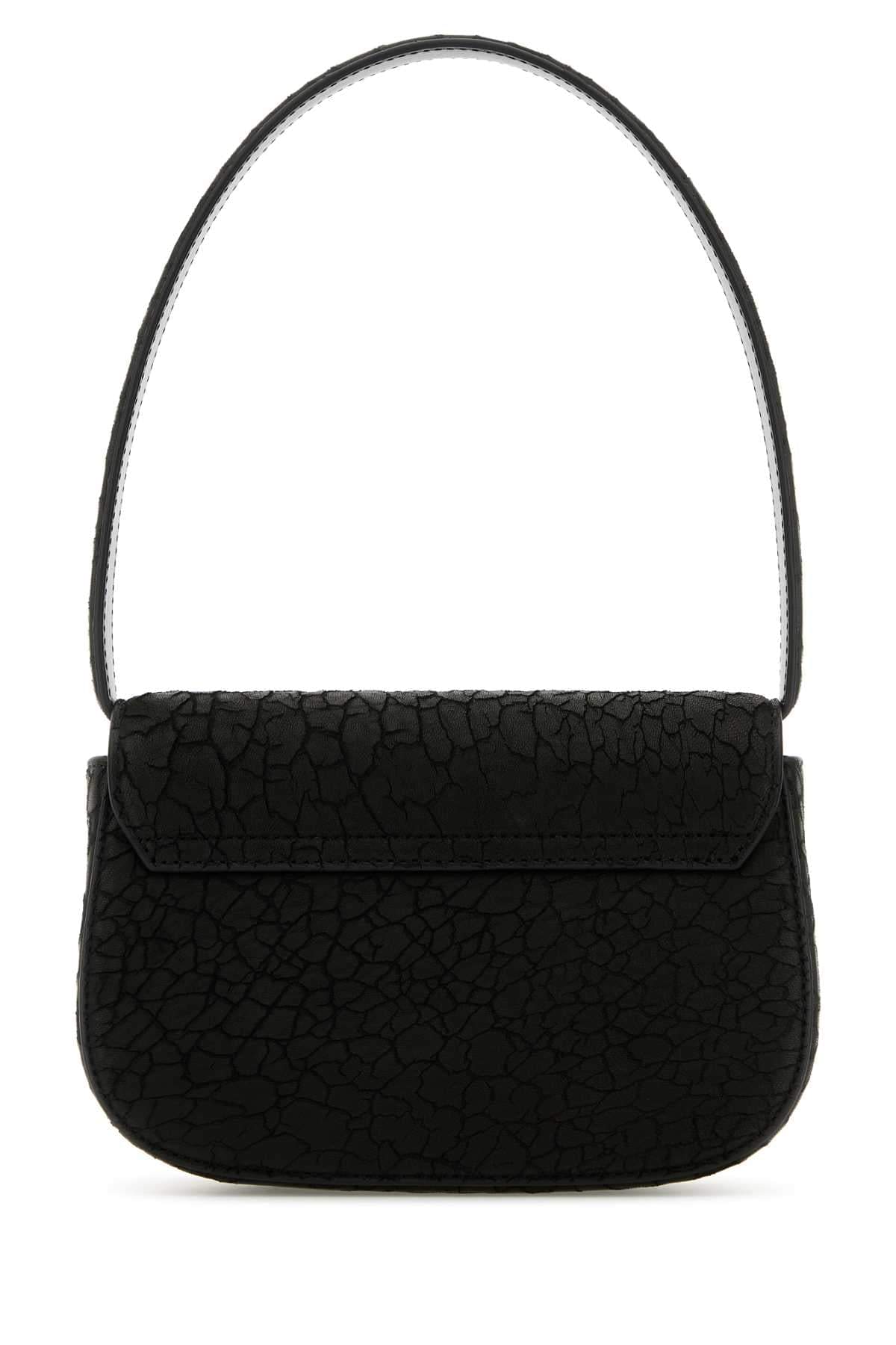 Diesel Women Black Leather 1Dr Shoulder Bag DIESEL