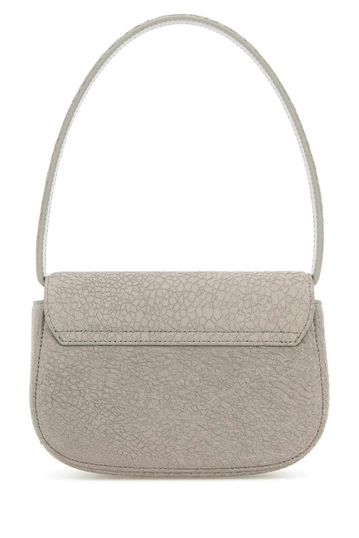 Diesel Women Light Grey Leather 1Dr Shoulder Bag DIESEL
