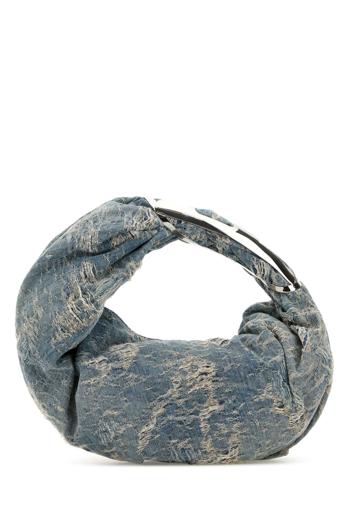Diesel Women Denim Grab-D Hobo Shopping Bag DIESEL