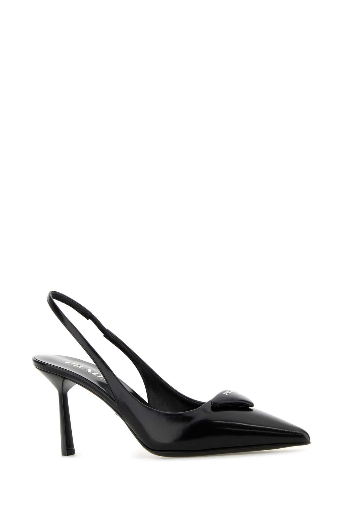 Prada Women Black Leather Pumps PRADA