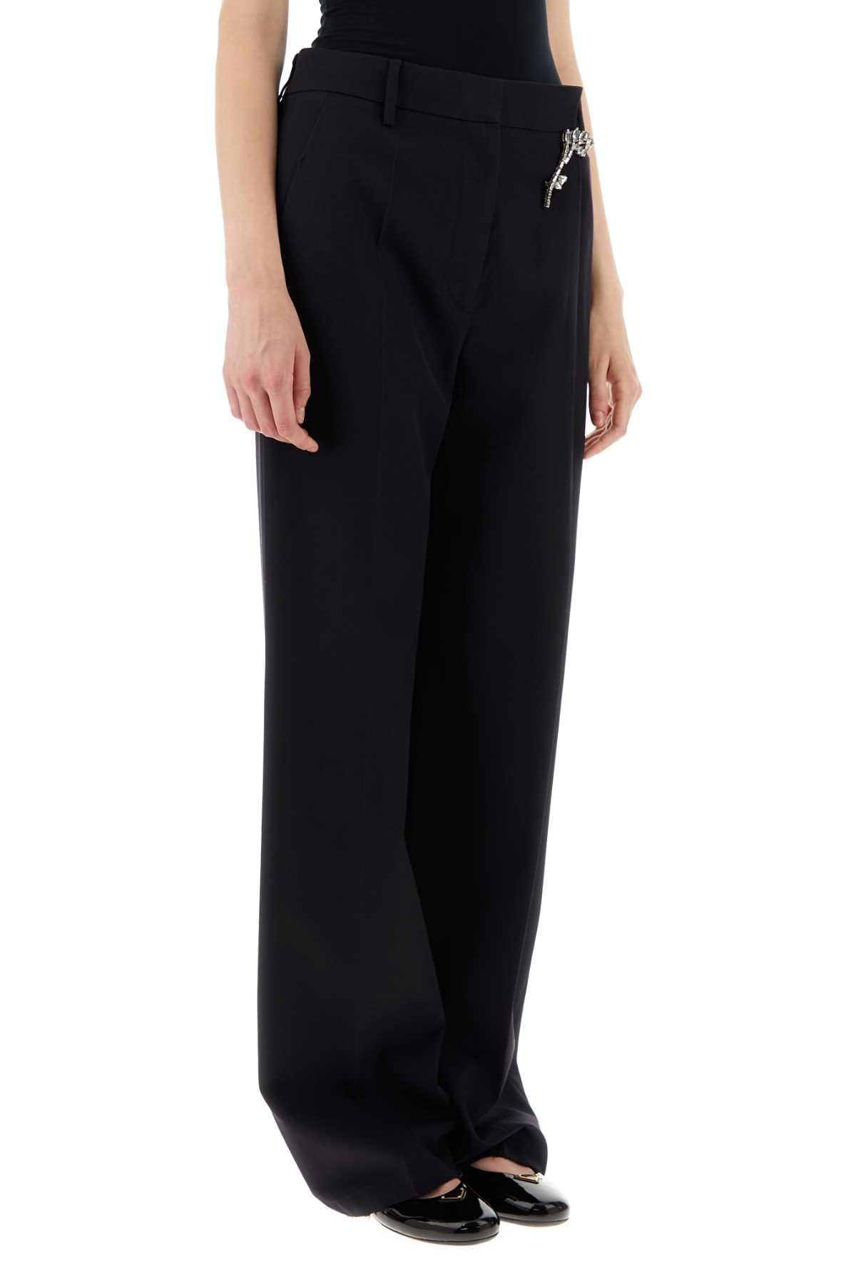 Prada Women Black Gabardine Pant PRADA
