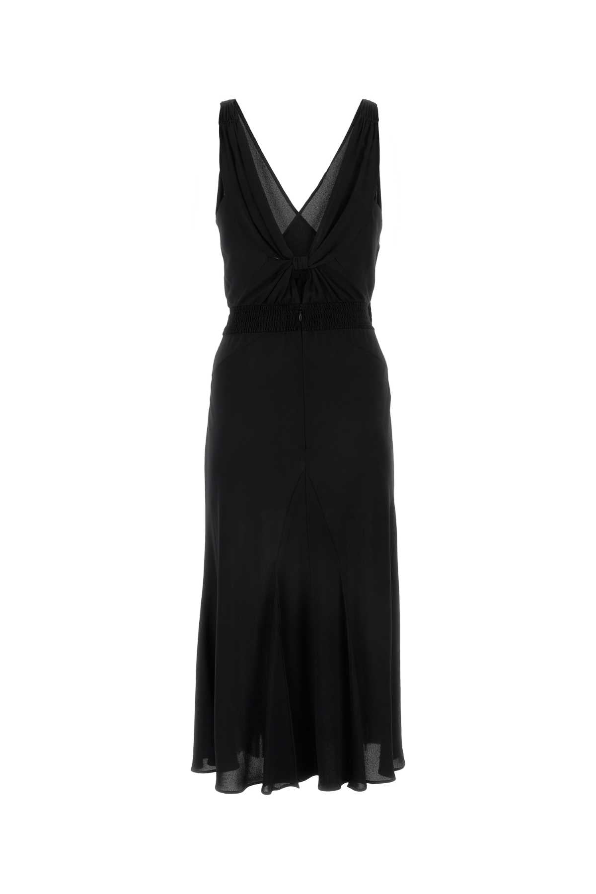 Prada Women Black Stretch Viscose Dress PRADA