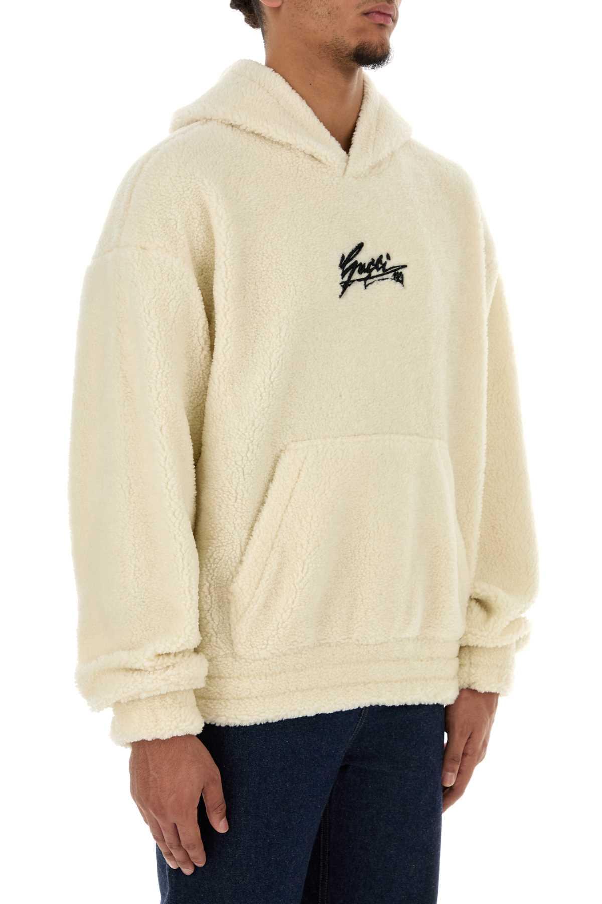 Gucci Men Ivory Teddy Sweatshirt GUCCI