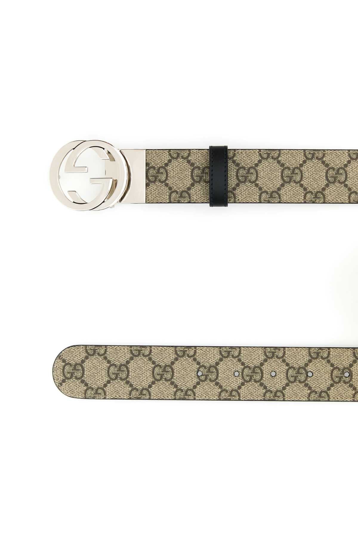 Gucci Men Gg Supreme Fabric Reversible Belt GUCCI