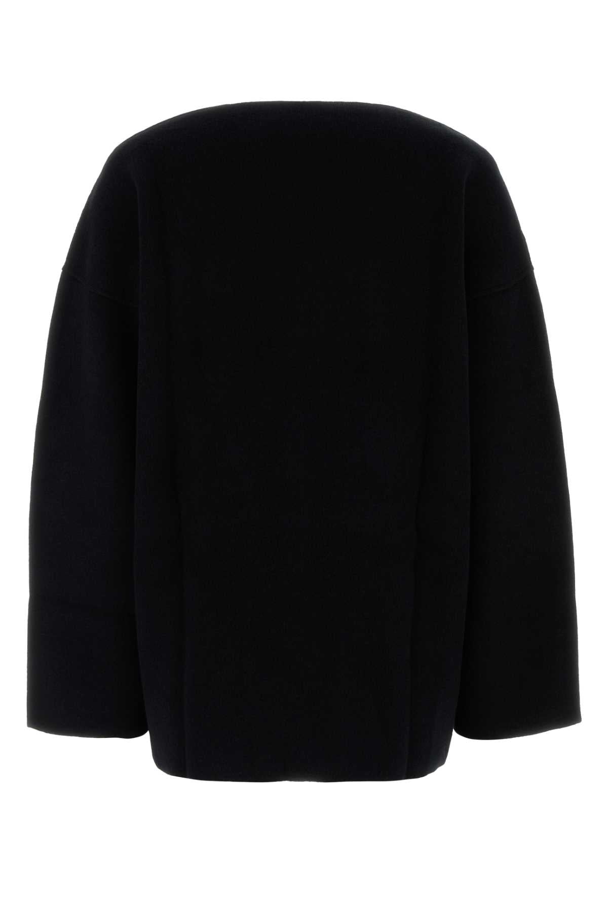 Jil Sander Women Black Wool Blend Oversize Sweater JIL SANDER