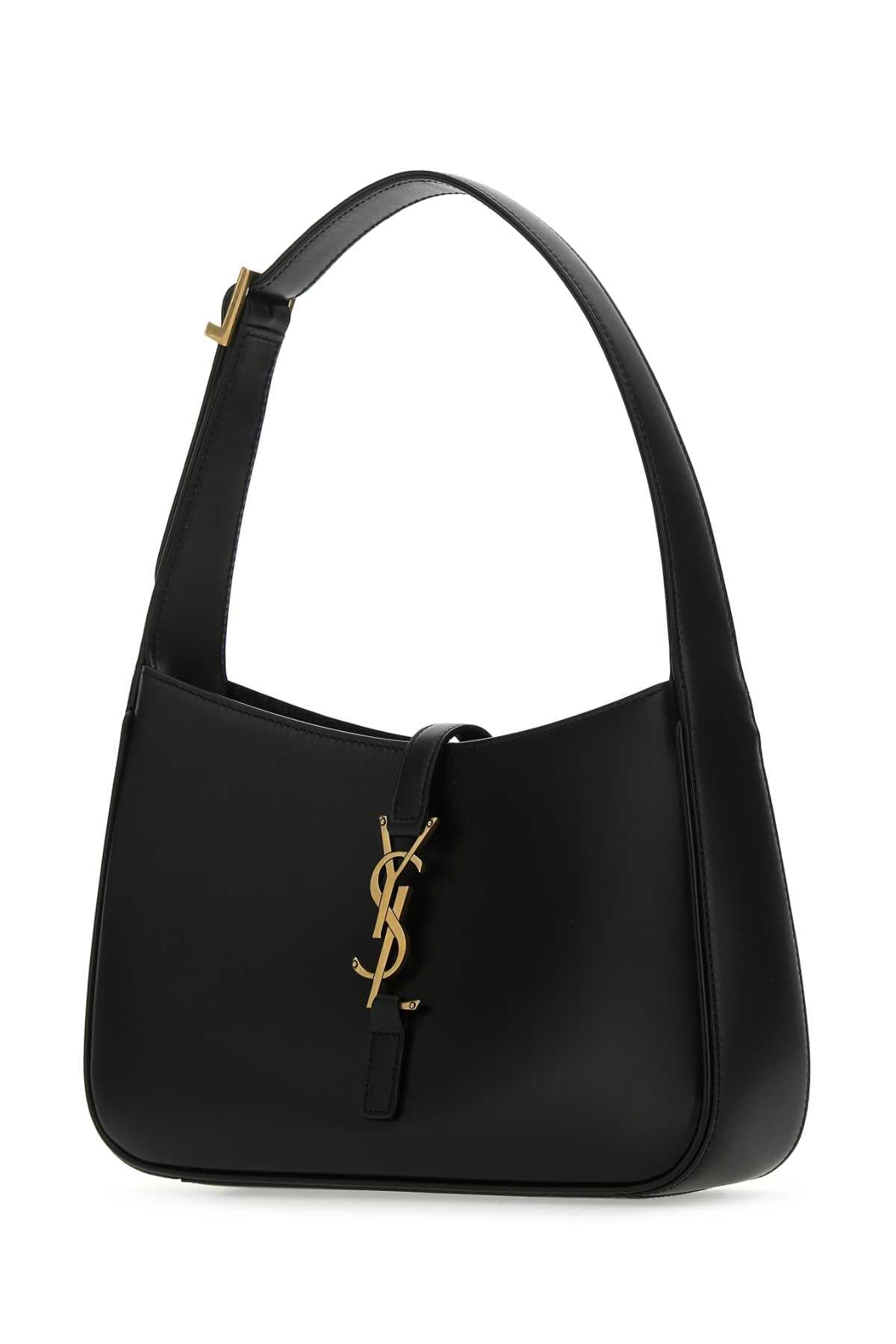Saint Laurent Women Black Leather Le 5 Ã 7 Shoulder Bag SAINT LAURENT