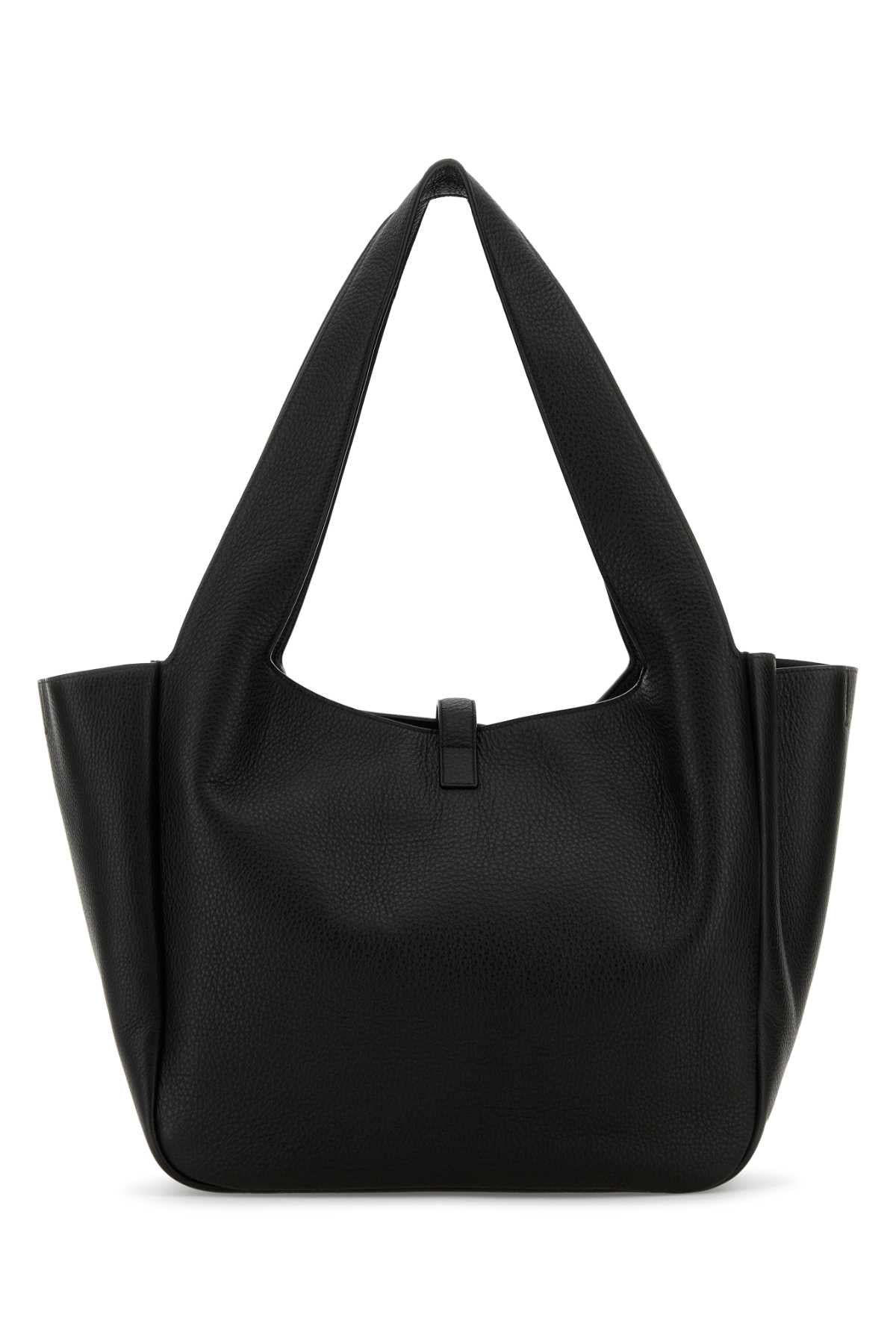 Saint Laurent Women Black Leather Le 5 Ã 7 Bea Shopping Bag SAINT LAURENT