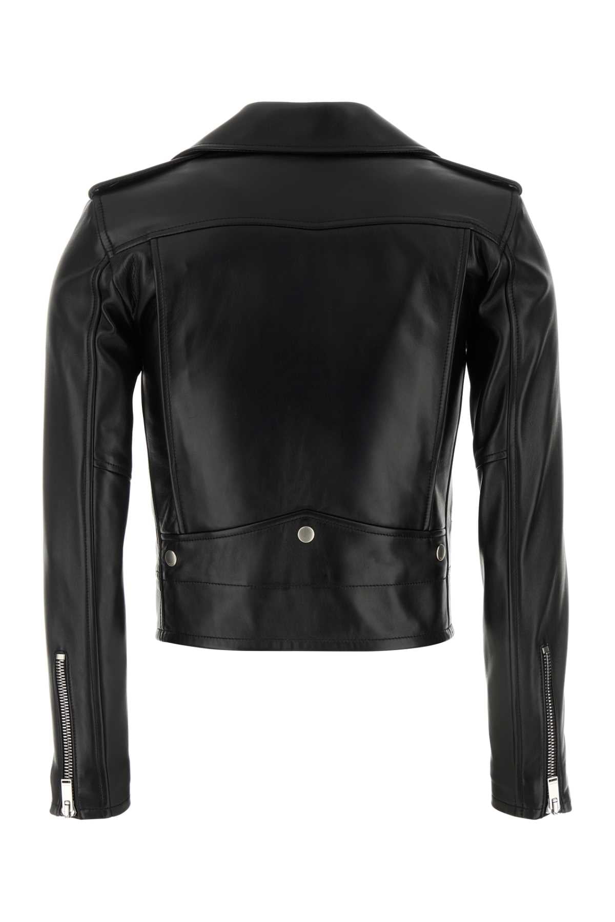 Saint Laurent Women Black Nappa Leather Jacket SAINT LAURENT