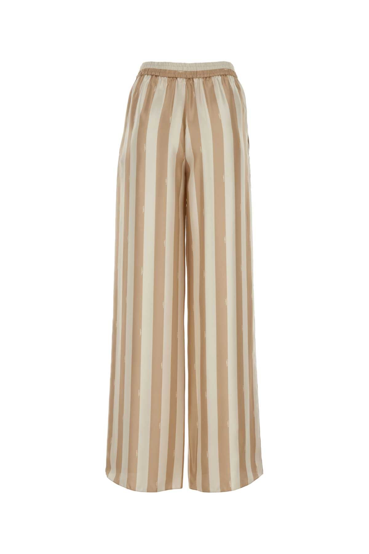 Fendi Women Printed Silk Palazzo Pant FENDI