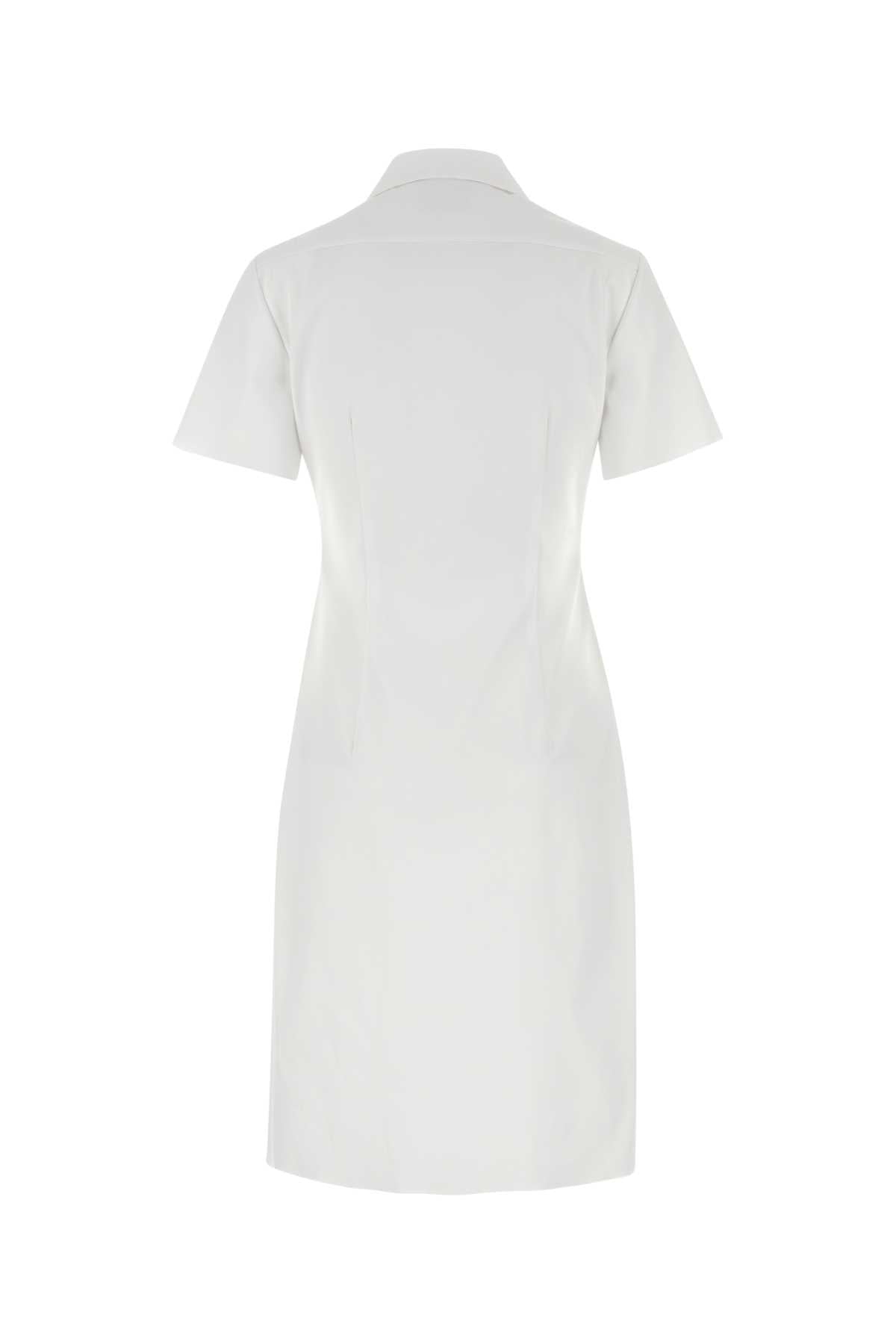 Miu Miu Women White Poplin Shirt Dress