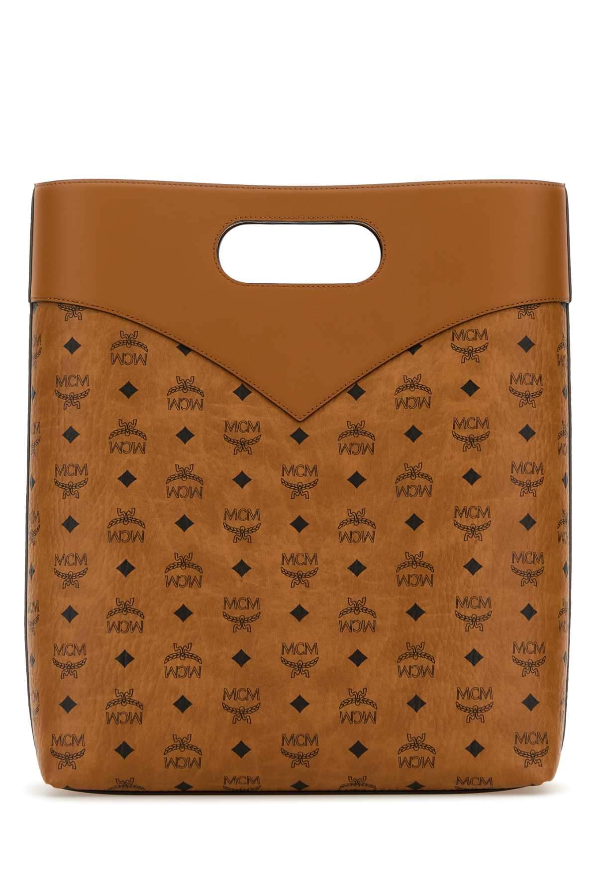 Mcm Men Printed Canvas Shopping Bag MCM