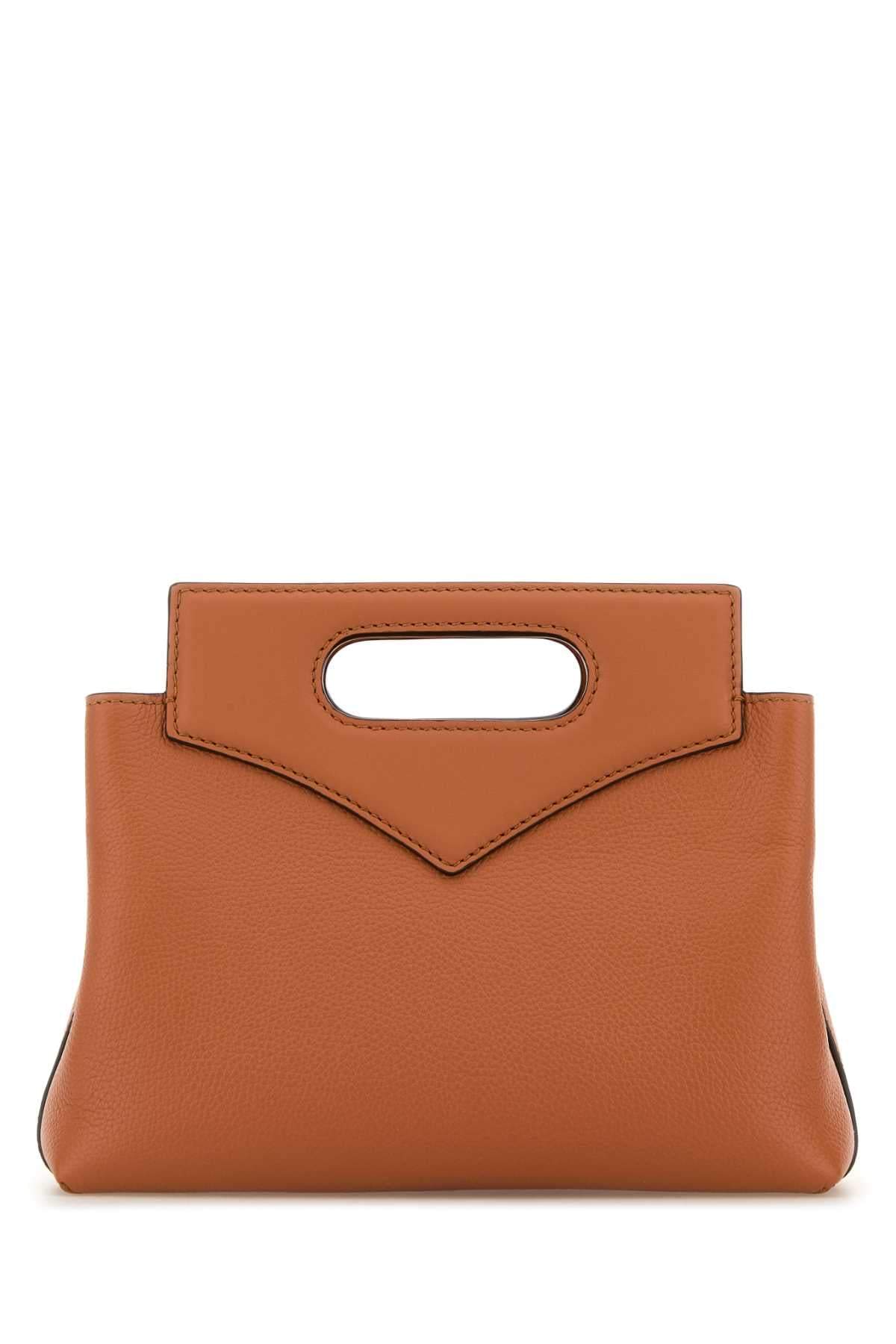 Mcm Women Caramel Leather Mini Soft Diamond Handbag MCM