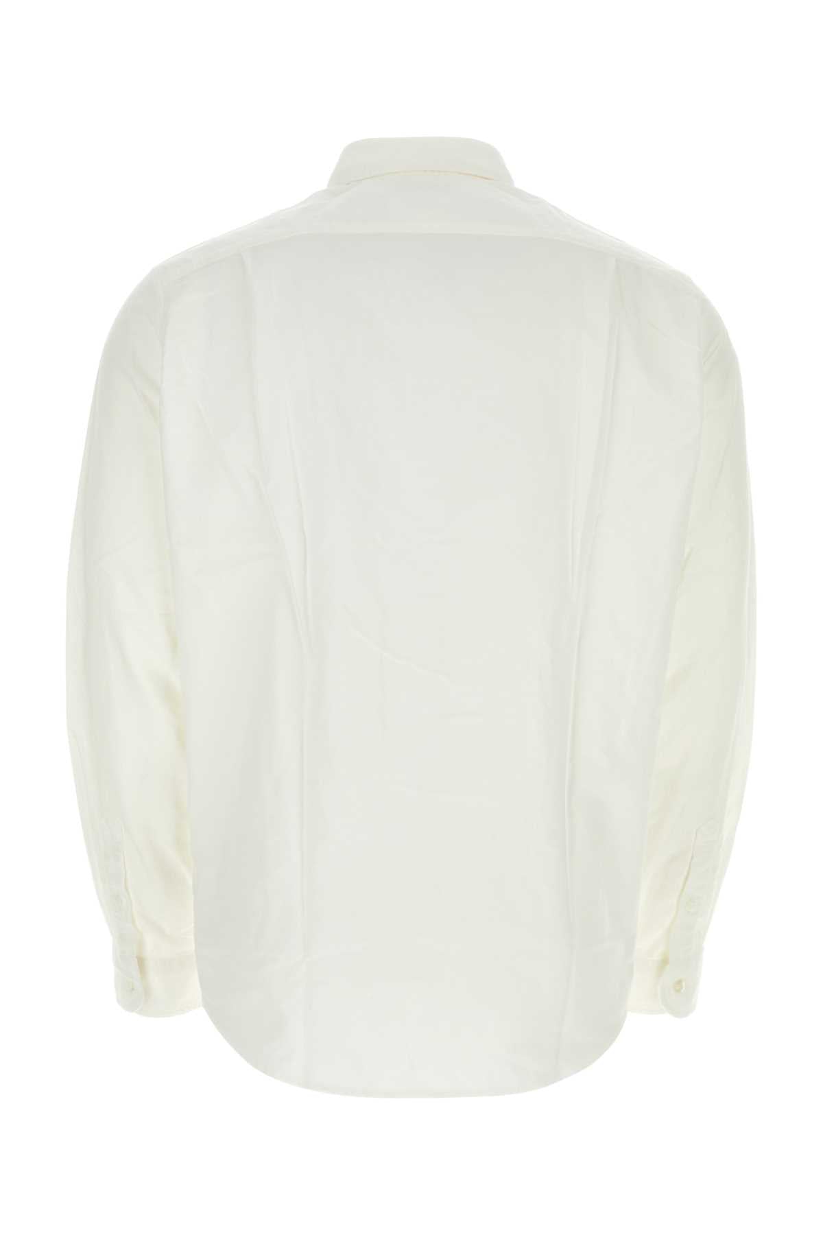 Junya Watanabe Men White Poplin Junya Watanabe X Maison Kitsune Shirt JUNYA WATANABE