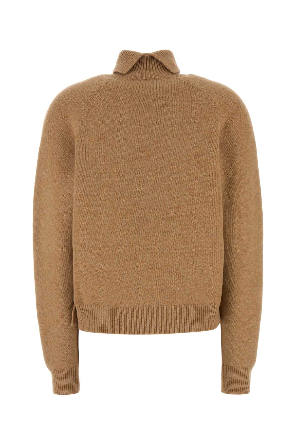 Fendi Women Camel Cashmere Blend Sweater FENDI