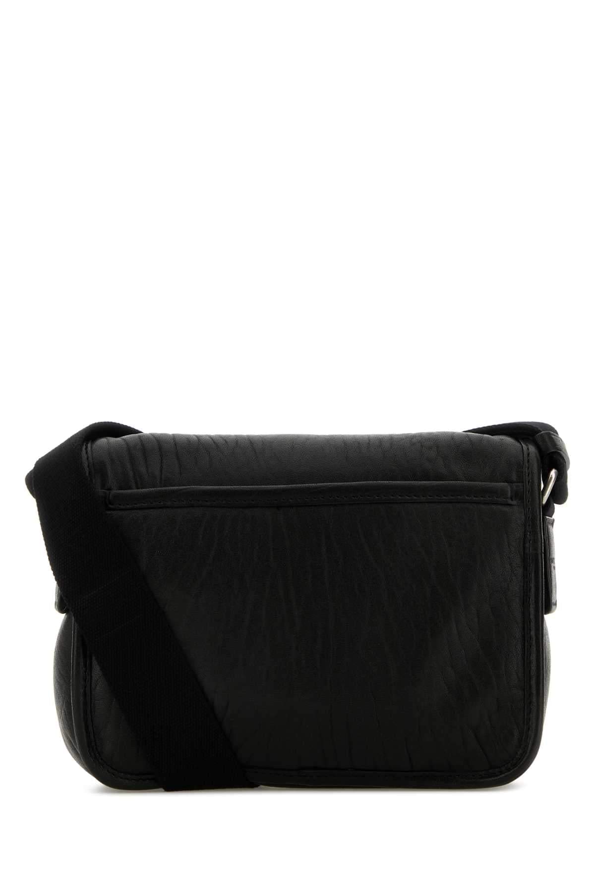 Saint Laurent Men Black Leather Small Messenger Crossbody Bag SAINT LAURENT