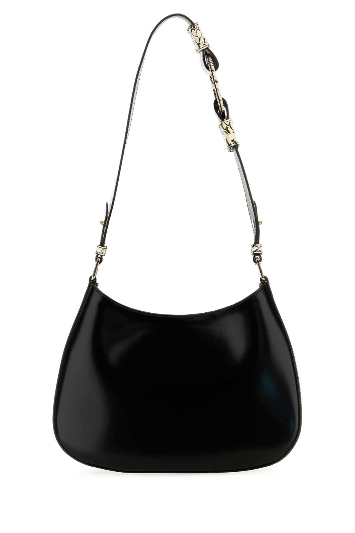 Prada Women Black Leather Cleo Shoulder Bag PRADA