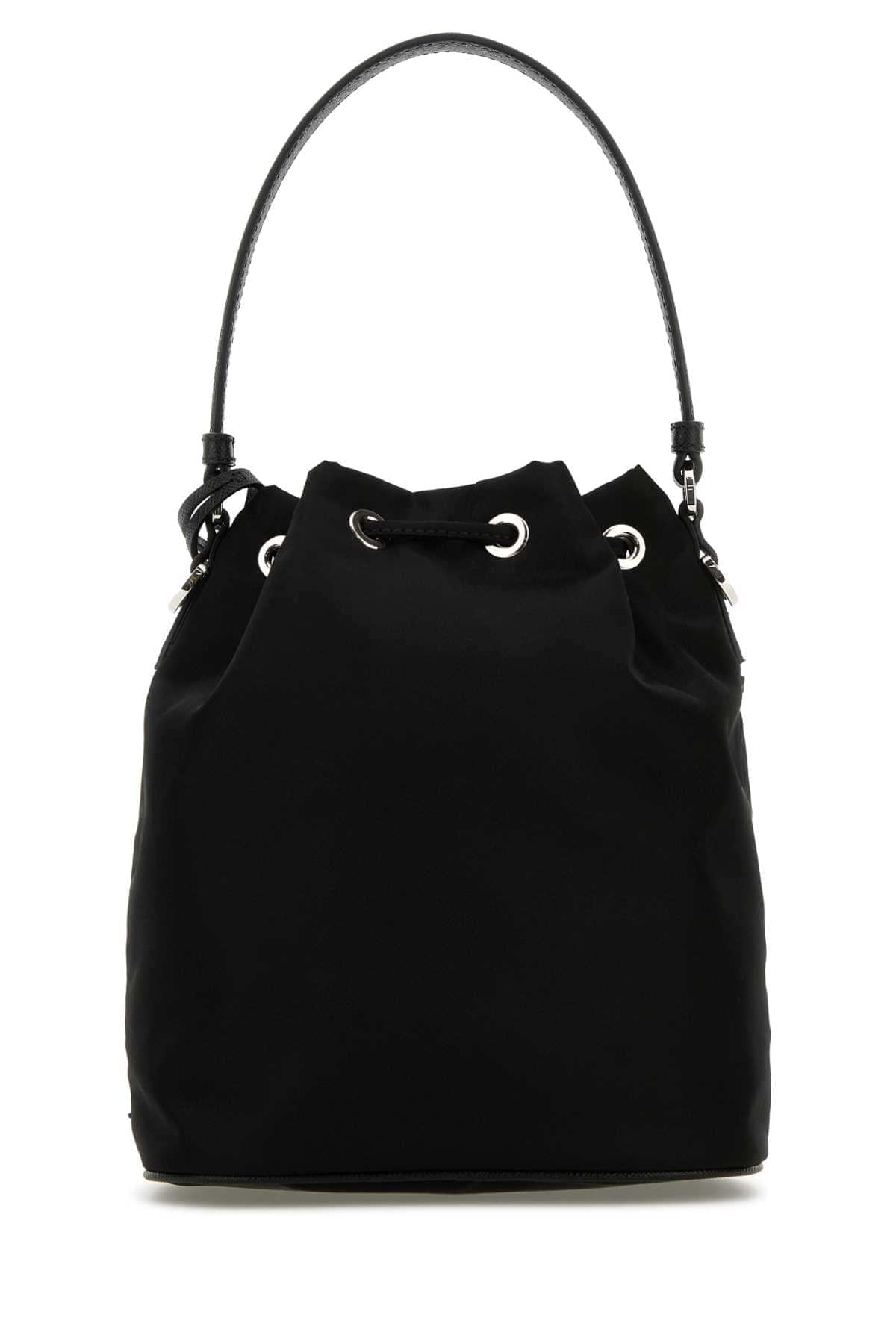 Prada Women Black Nylon Bucket Bag PRADA