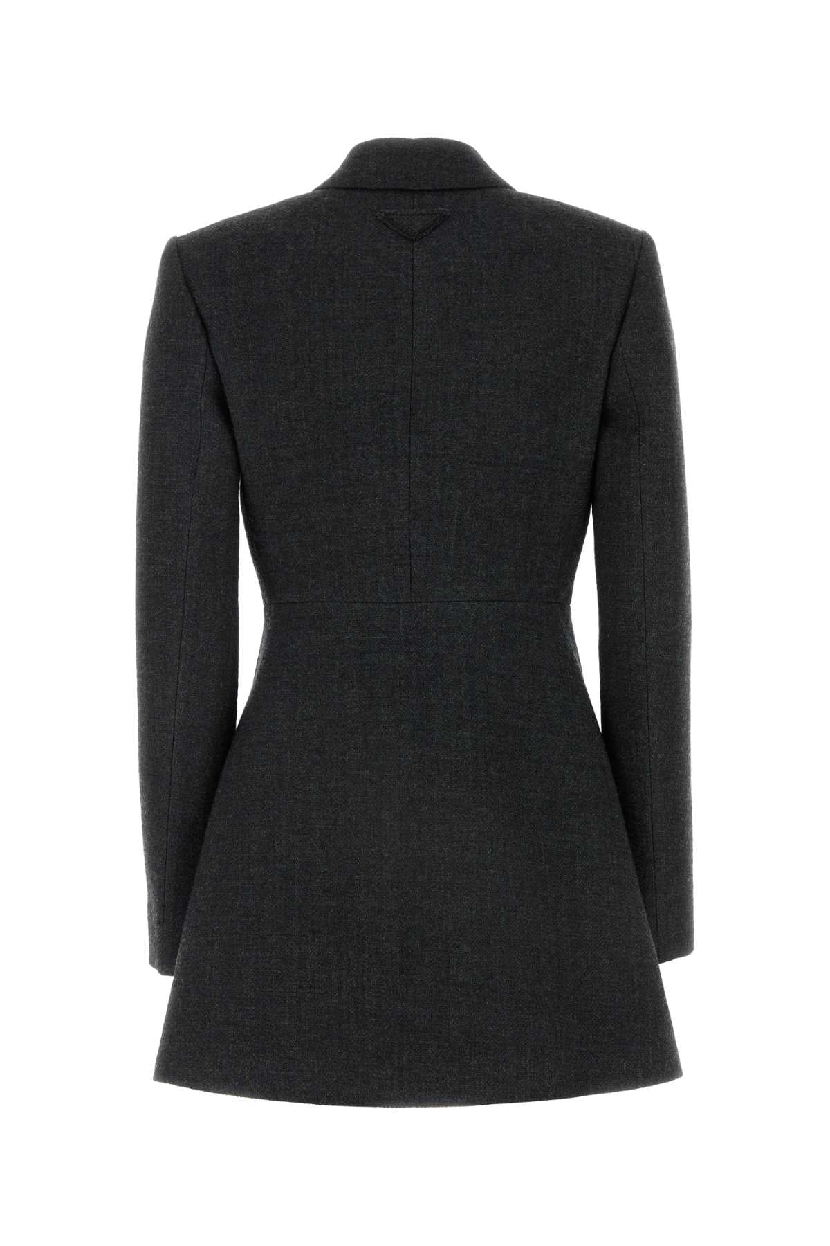 Prada Women Charcoal Wool Blazer PRADA