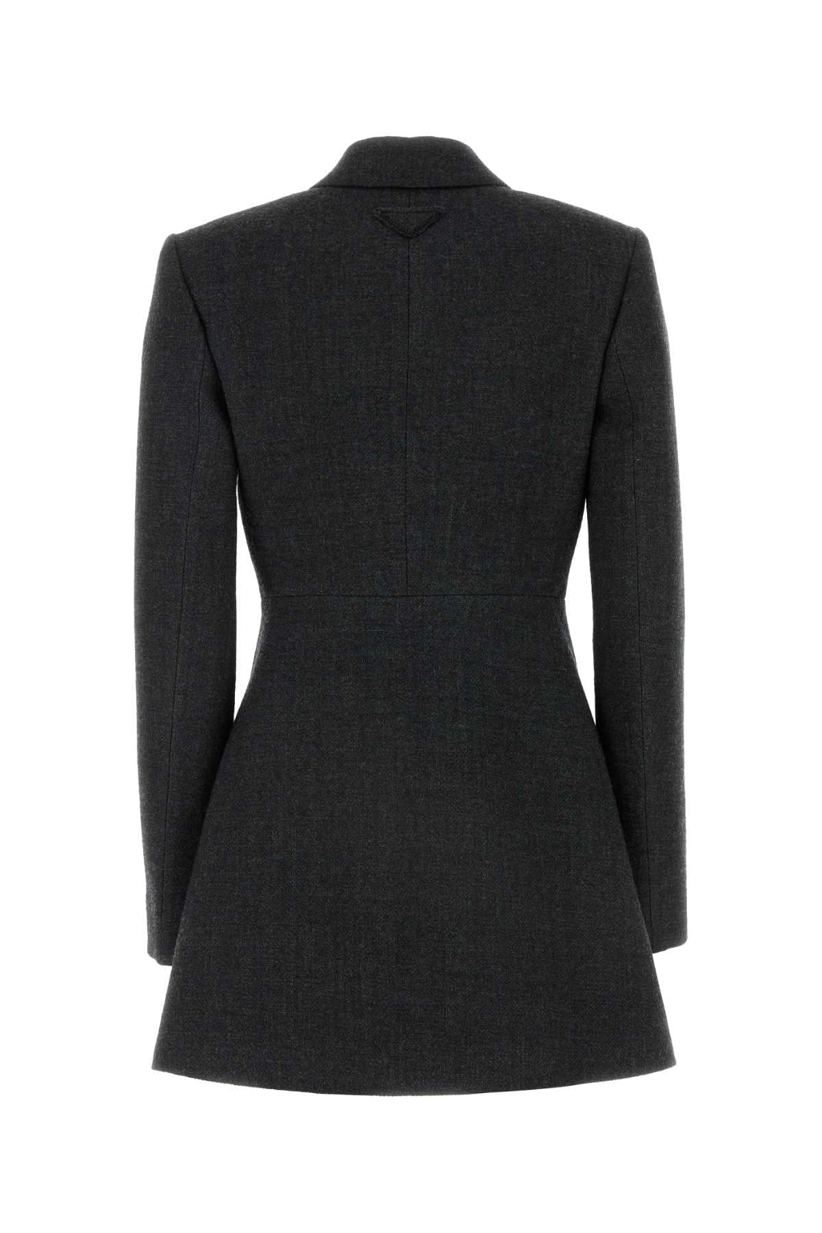 Prada Women Charcoal Wool Blazer PRADA