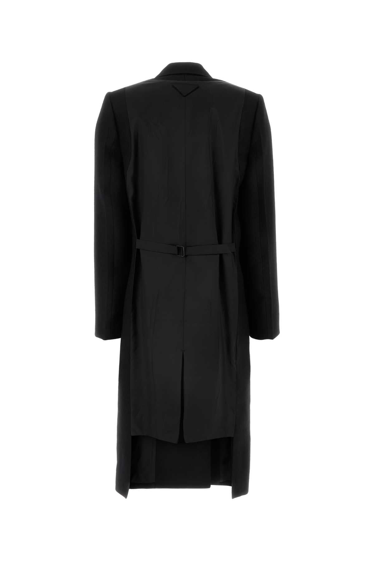 Prada Women Black Wool Coat PRADA