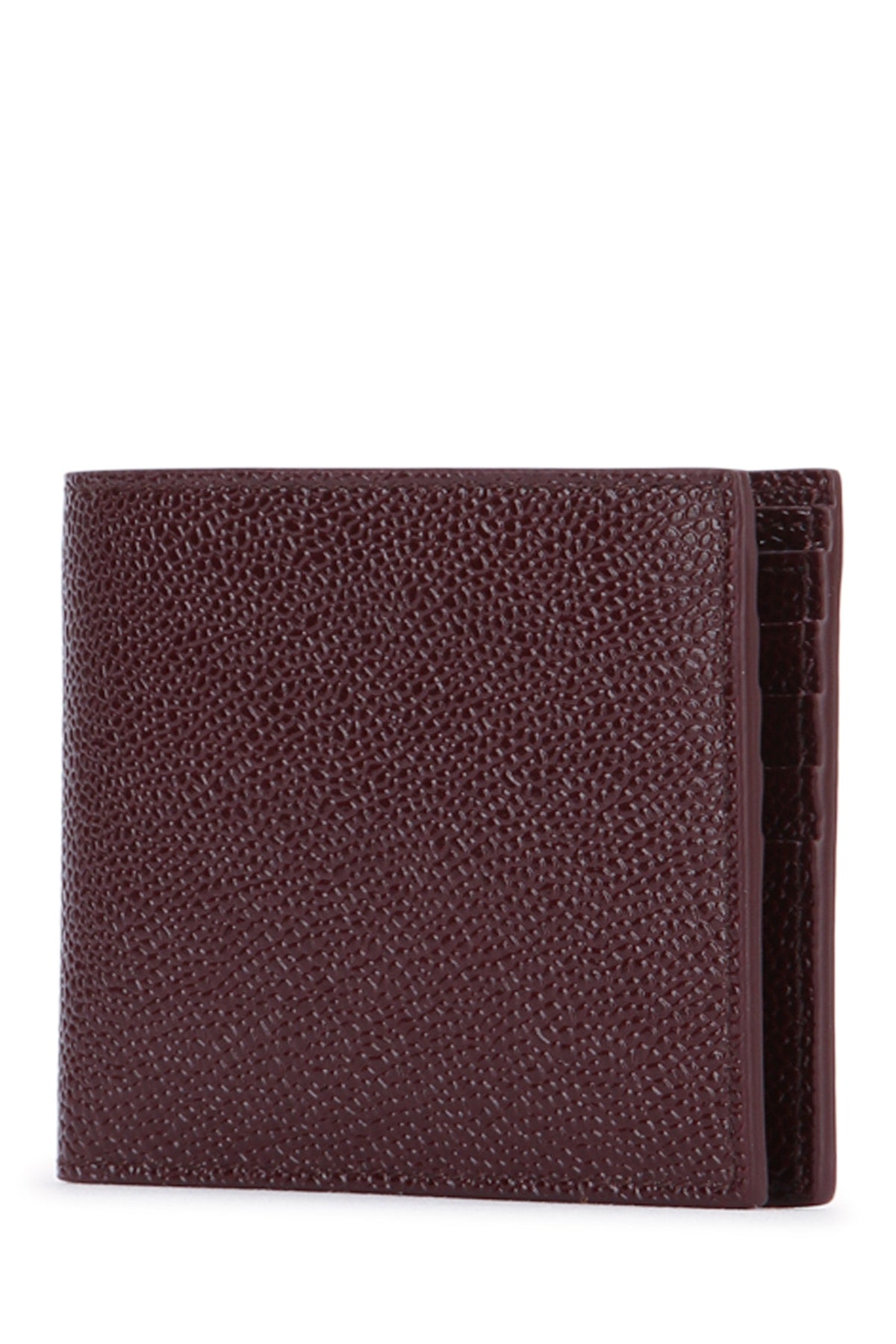 Thom Browne Men Billfold In Pebble Lucido Leather