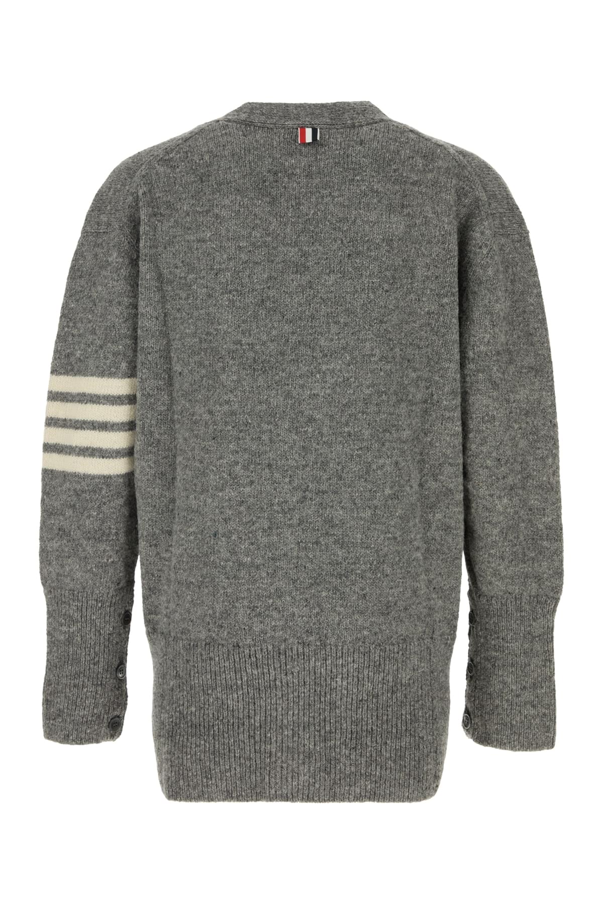 Thom Browne Men Jersey Stitchexaggerated Fitv Neck Car