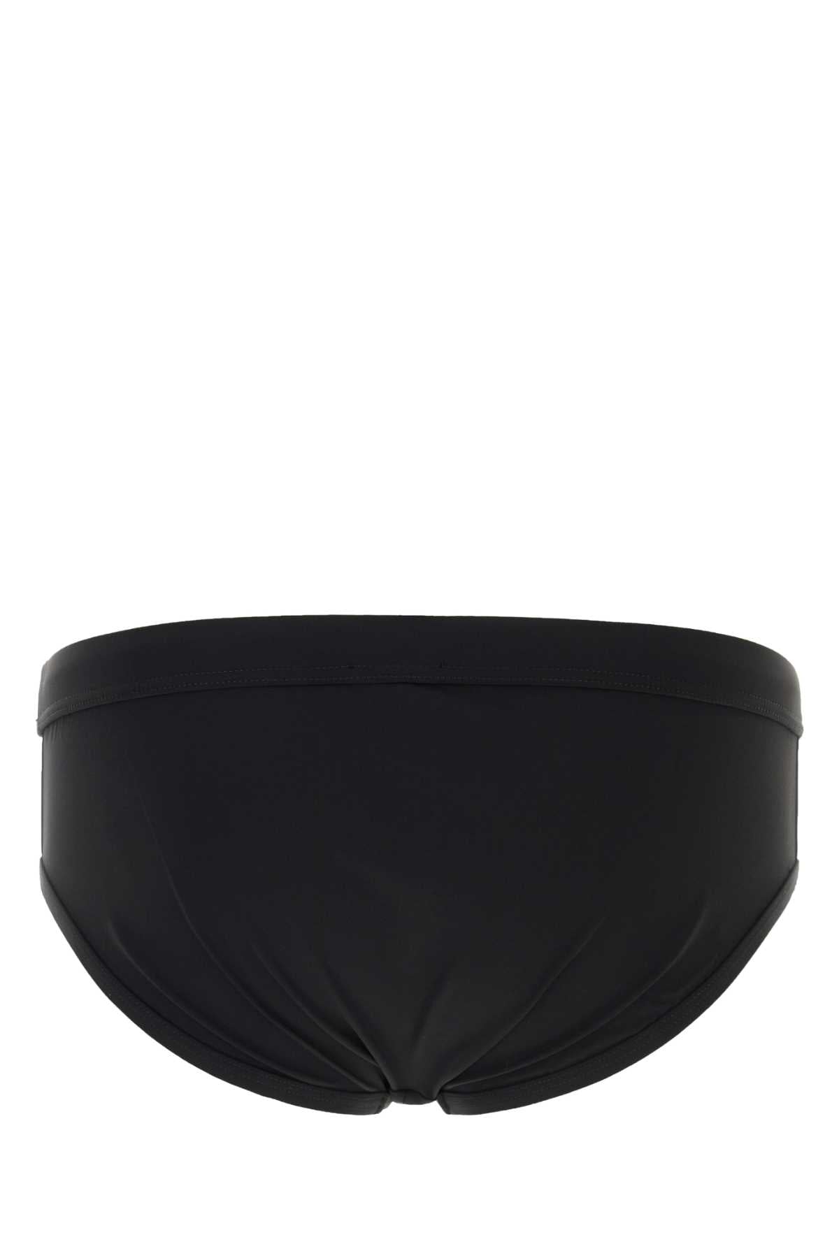 Dolce & Gabbana Men Black Stretch Nylon Swimming Brief DOLCE & GABBANA