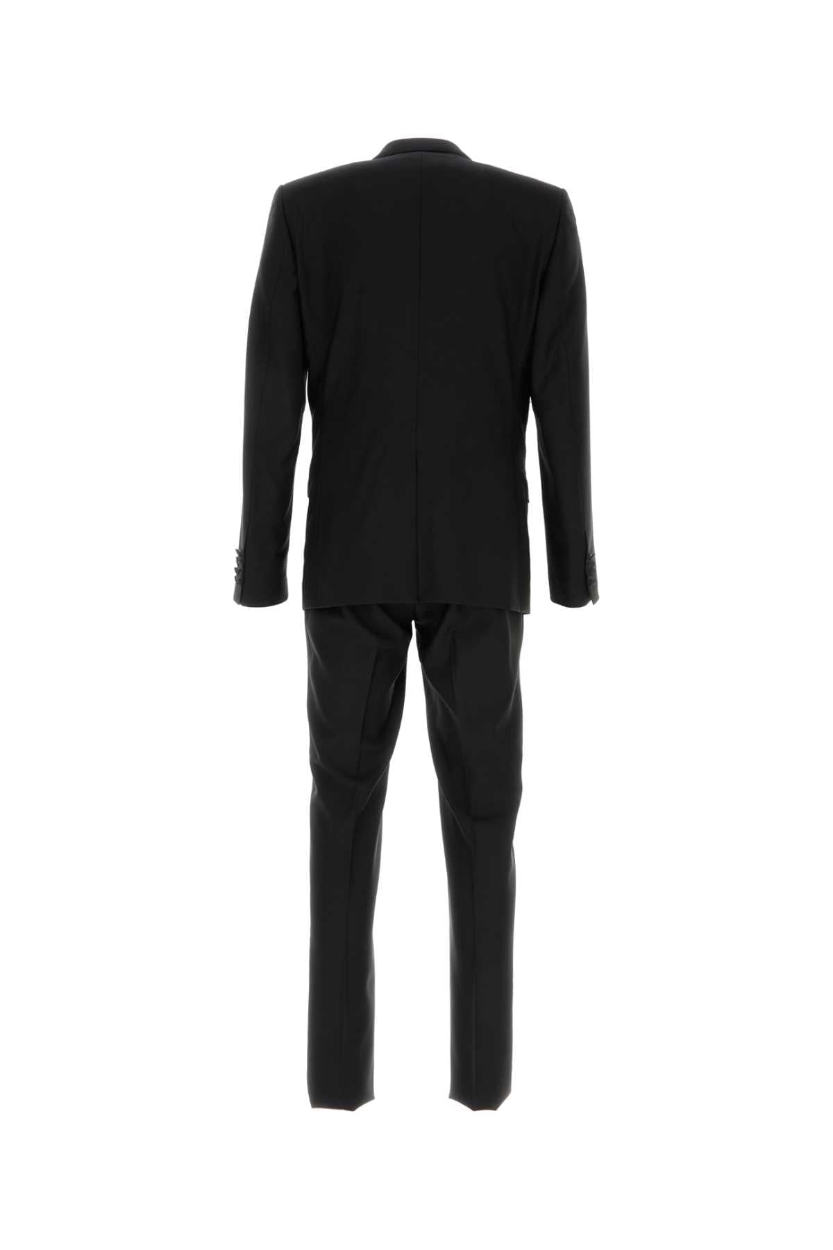 Dolce & Gabbana Men Black Wool Blend Suit DOLCE & GABBANA