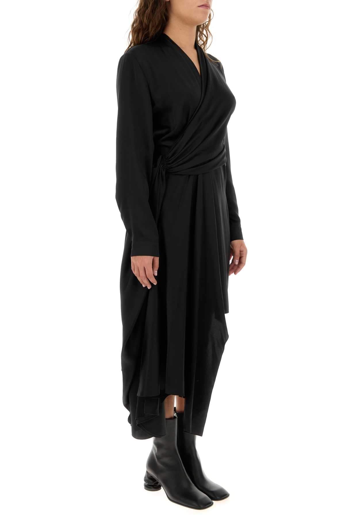 Balenciaga Women Black Satin Dress BALENCIAGA