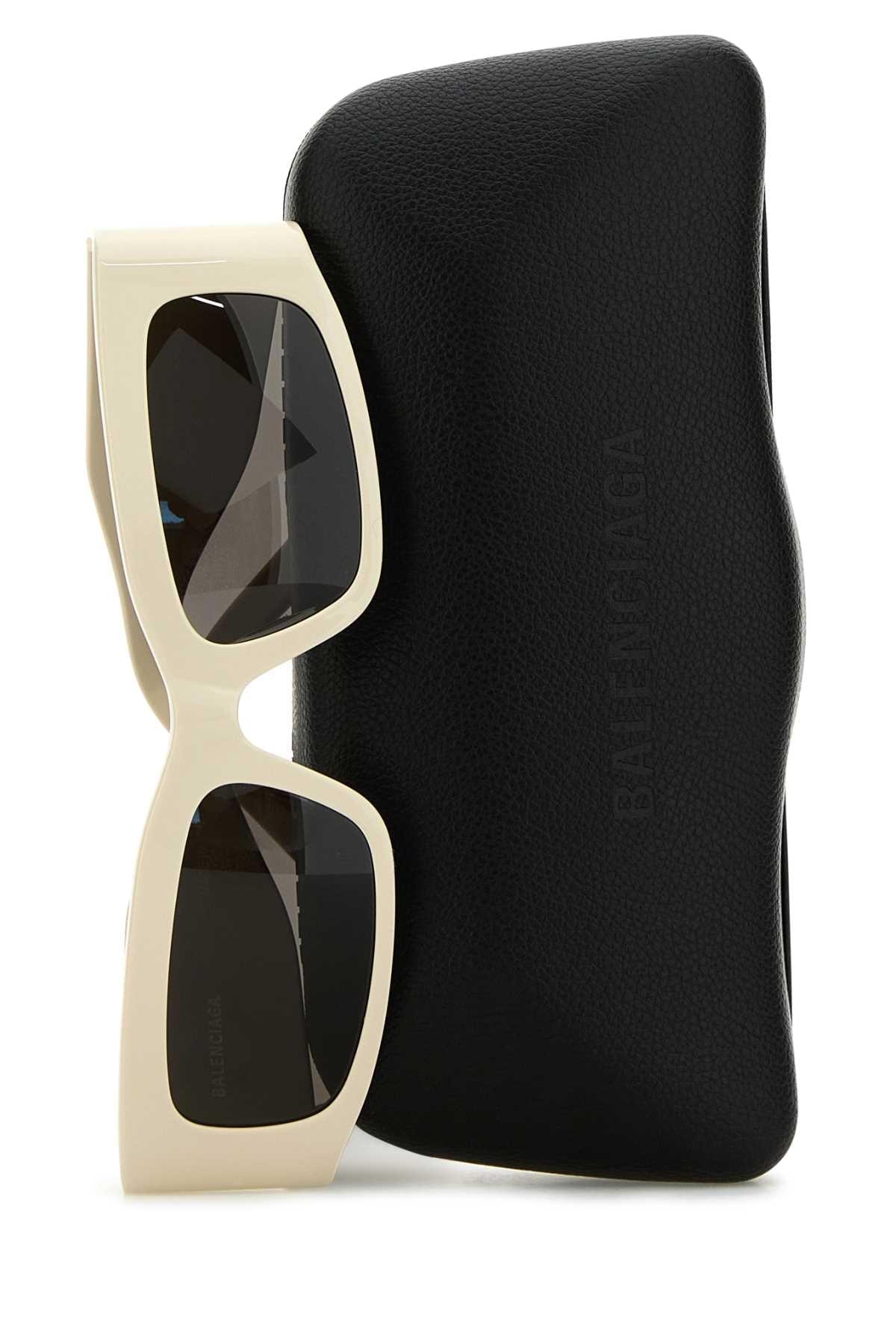 Balenciaga Women Ivory Acetate Sunglasses BALENCIAGA