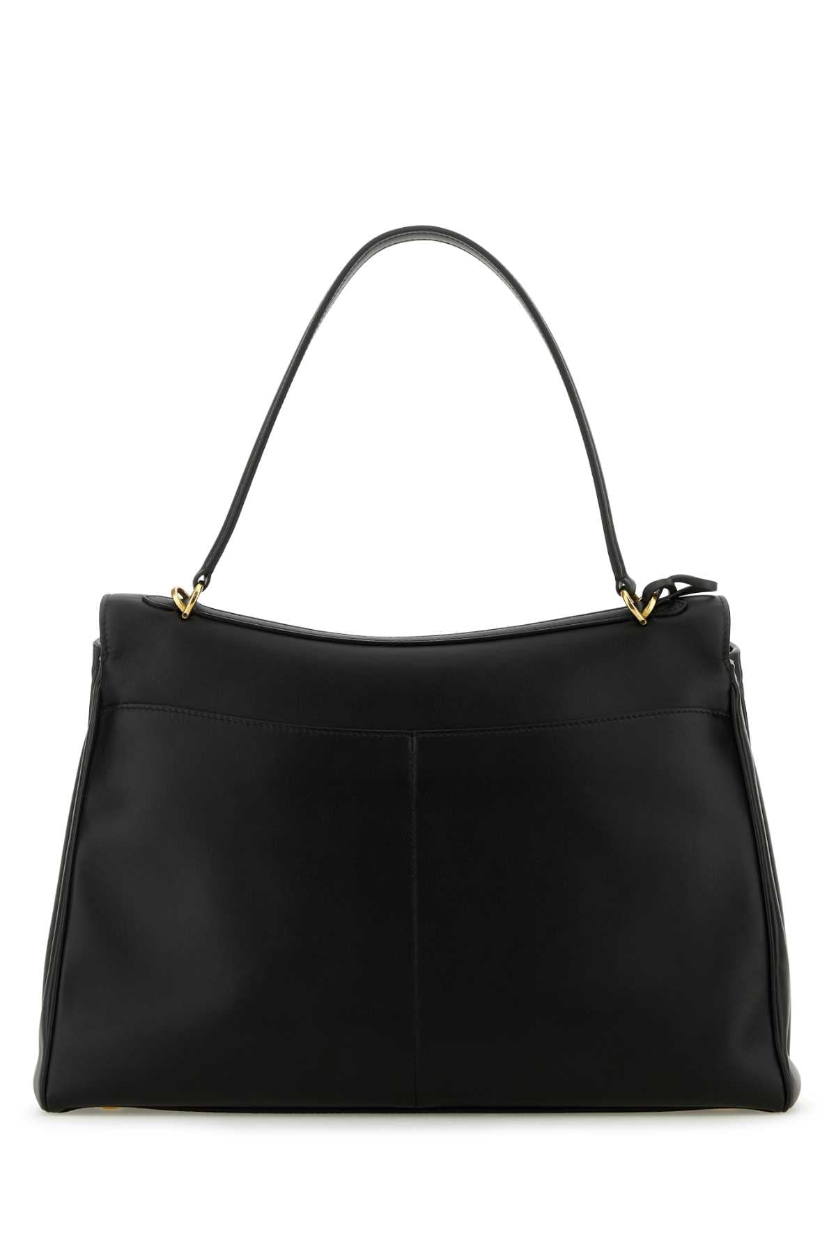 Balenciaga Women Black Leather Large Rodeo Handbag BALENCIAGA