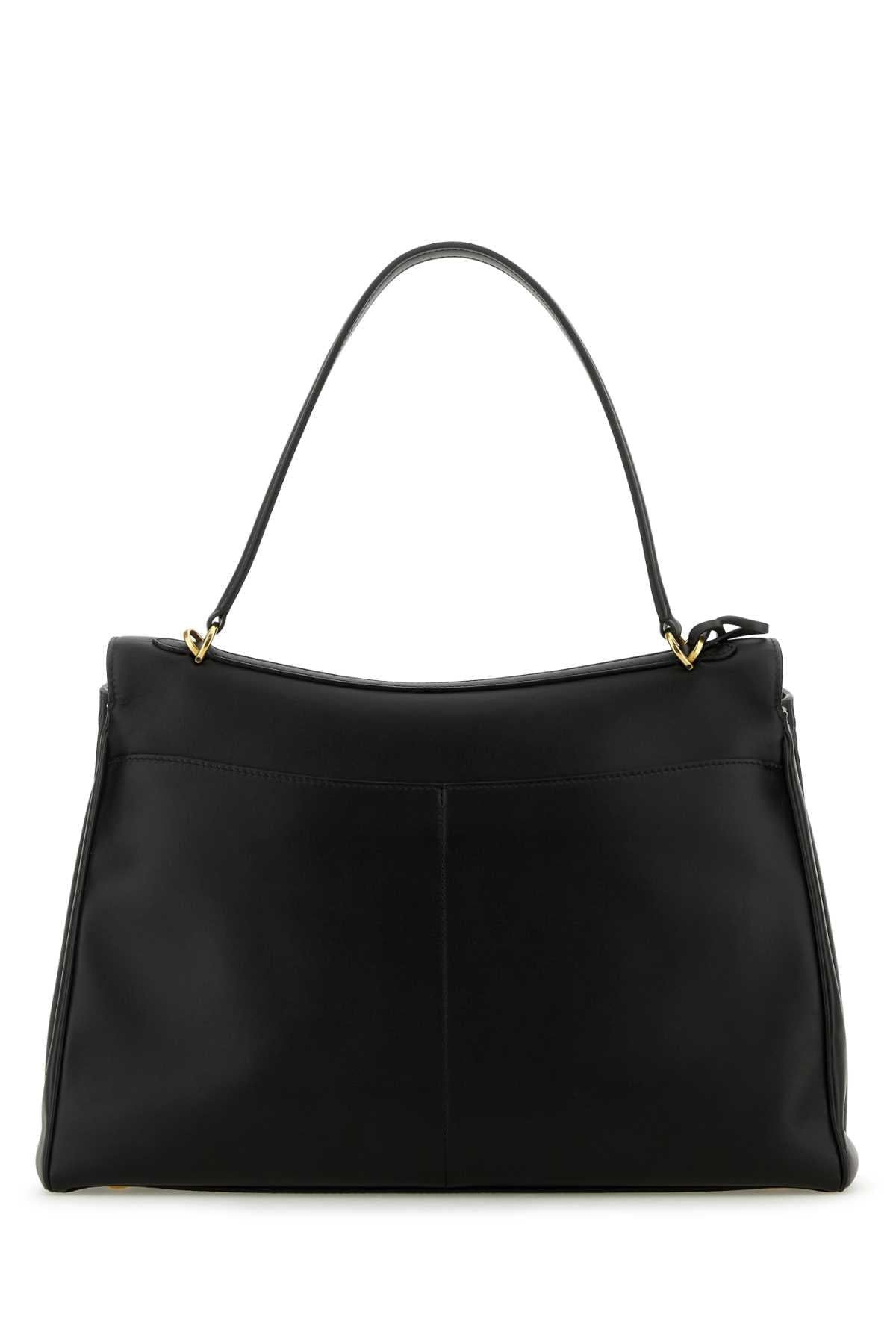 Balenciaga Women Black Leather Large Rodeo Handbag BALENCIAGA