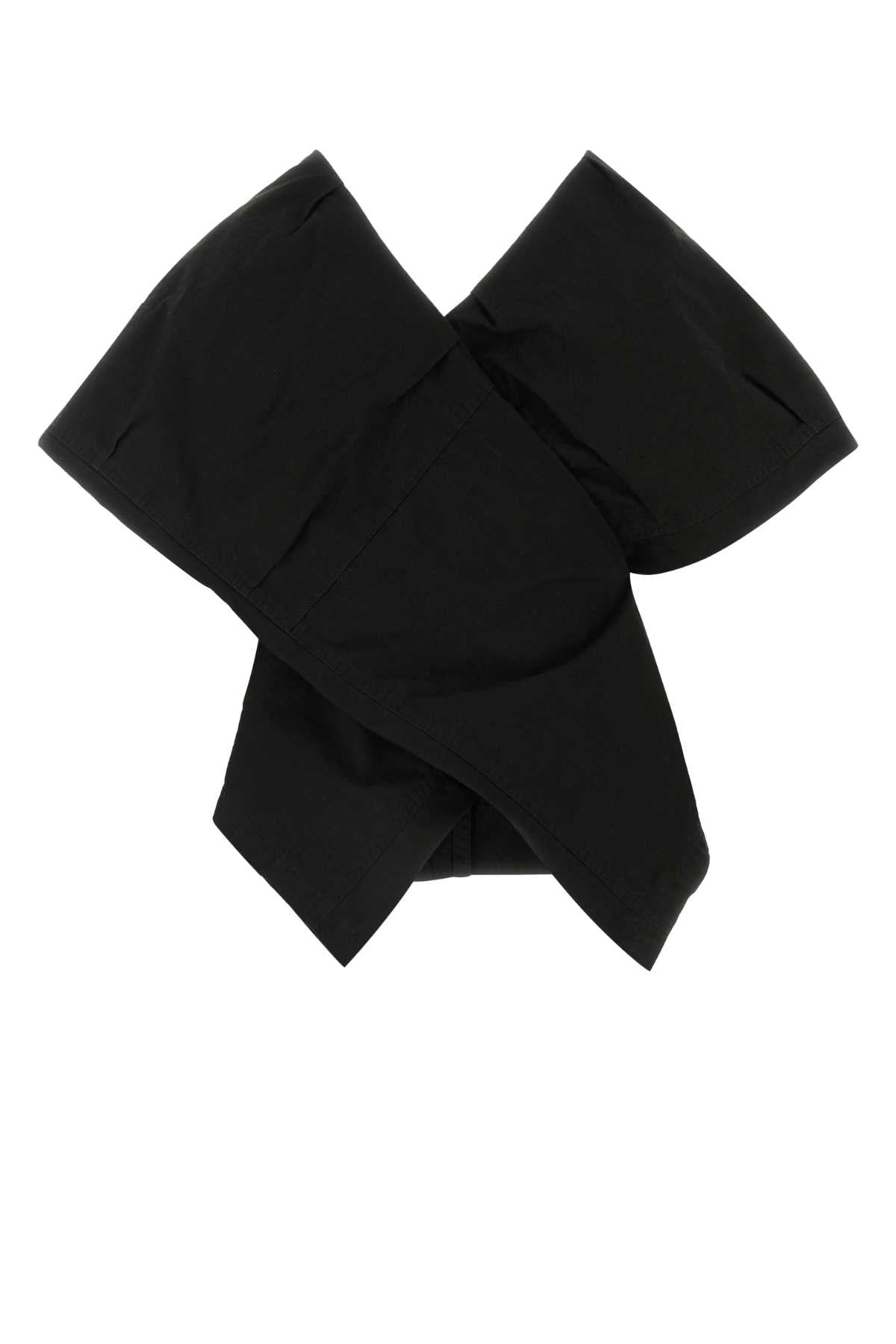 Balenciaga Women Black Cotton Blend Top BALENCIAGA