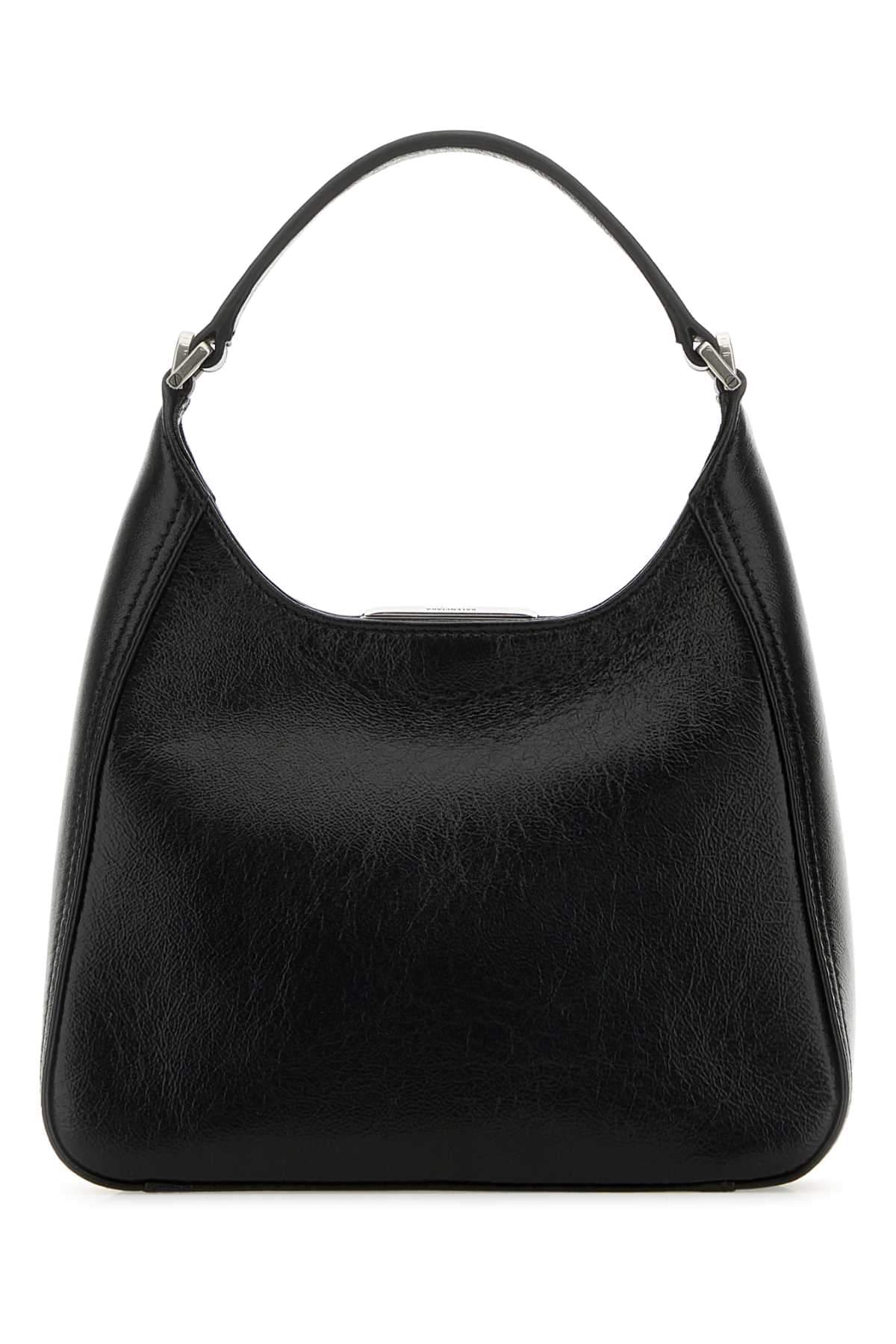 Balenciaga Women Black Leather Bb Soft Handbag BALENCIAGA