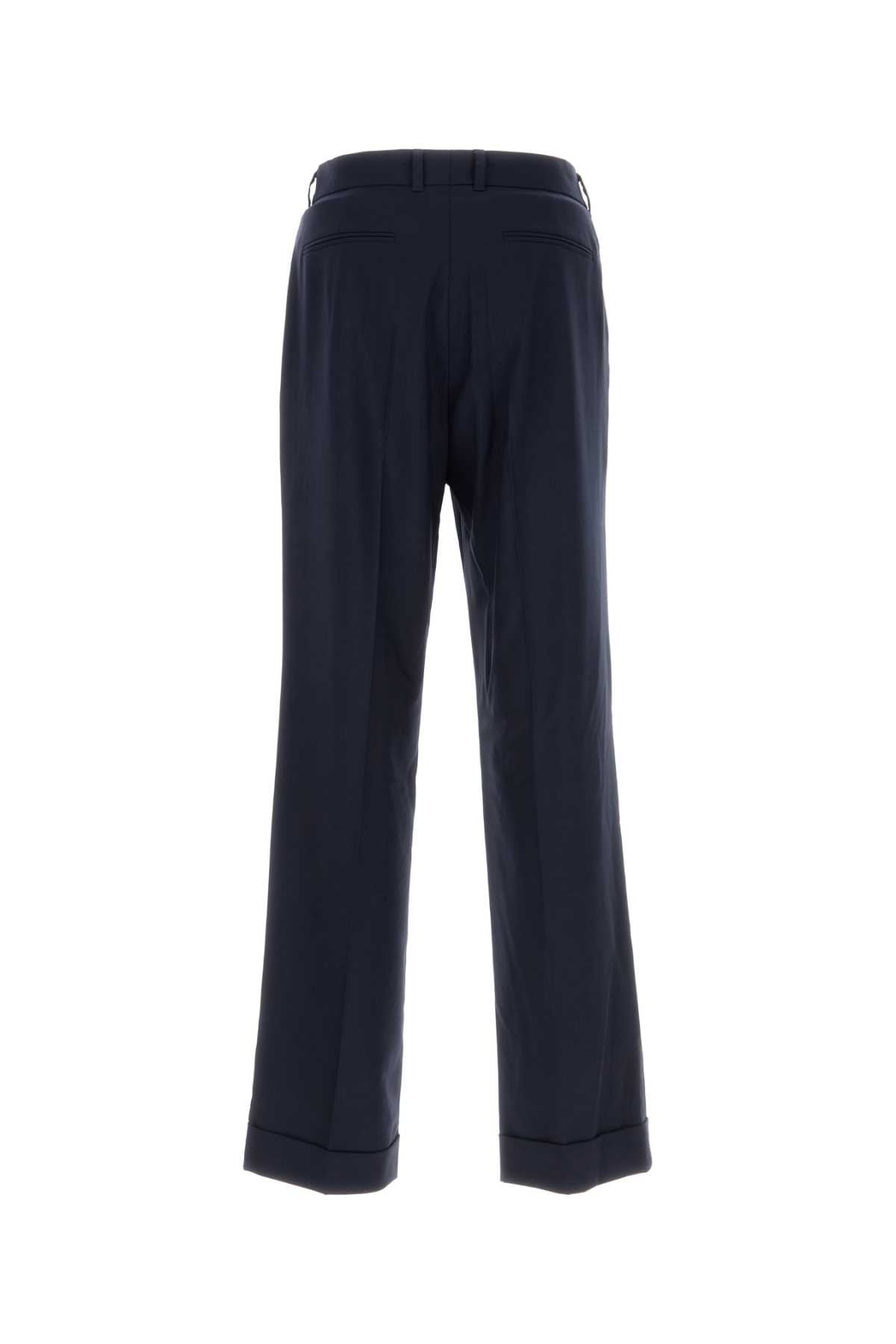 Casablanca Men Navy Blue Wool Pant CASABLANCA
