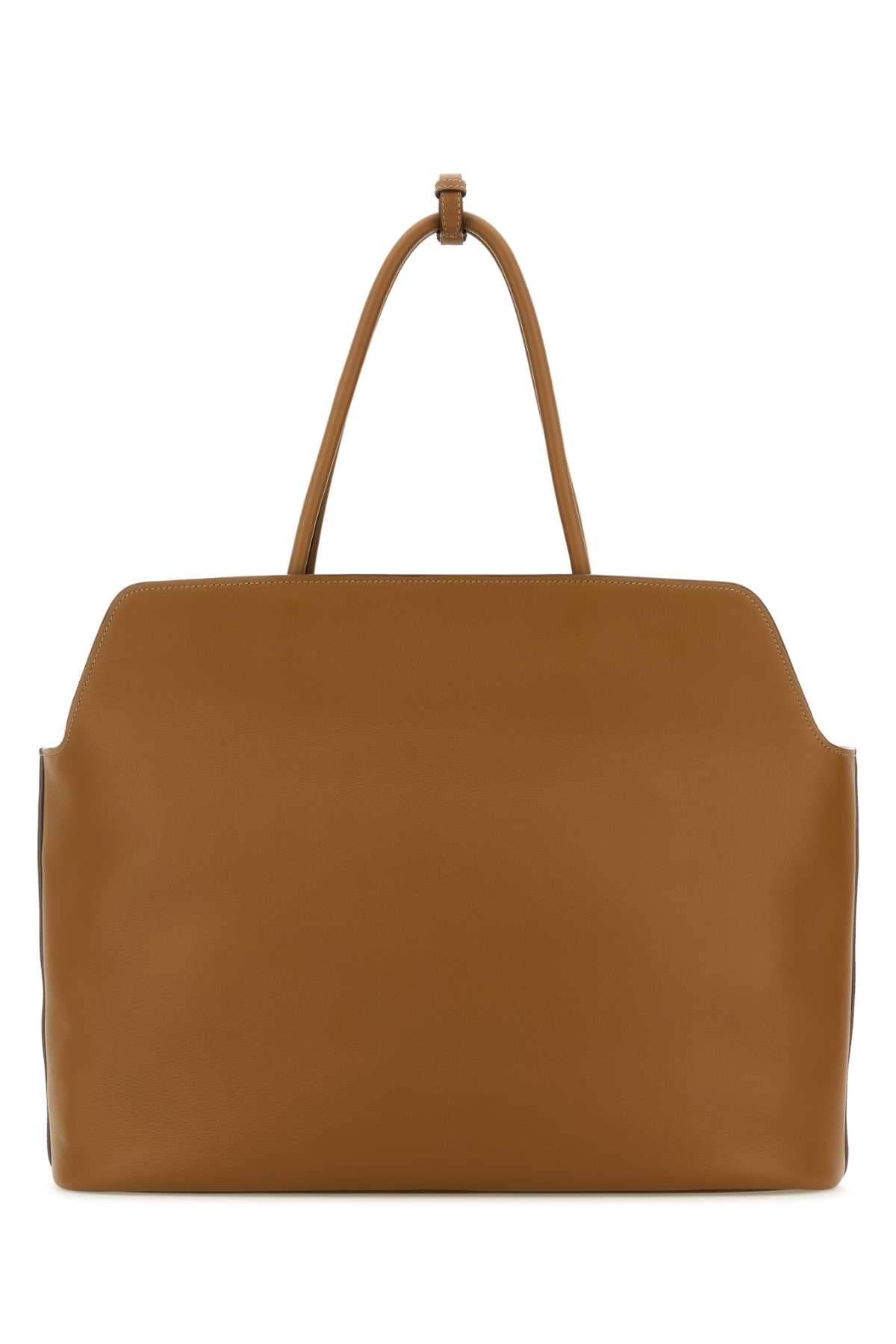 Prada Women Caramel Leather Shopping Bag PRADA