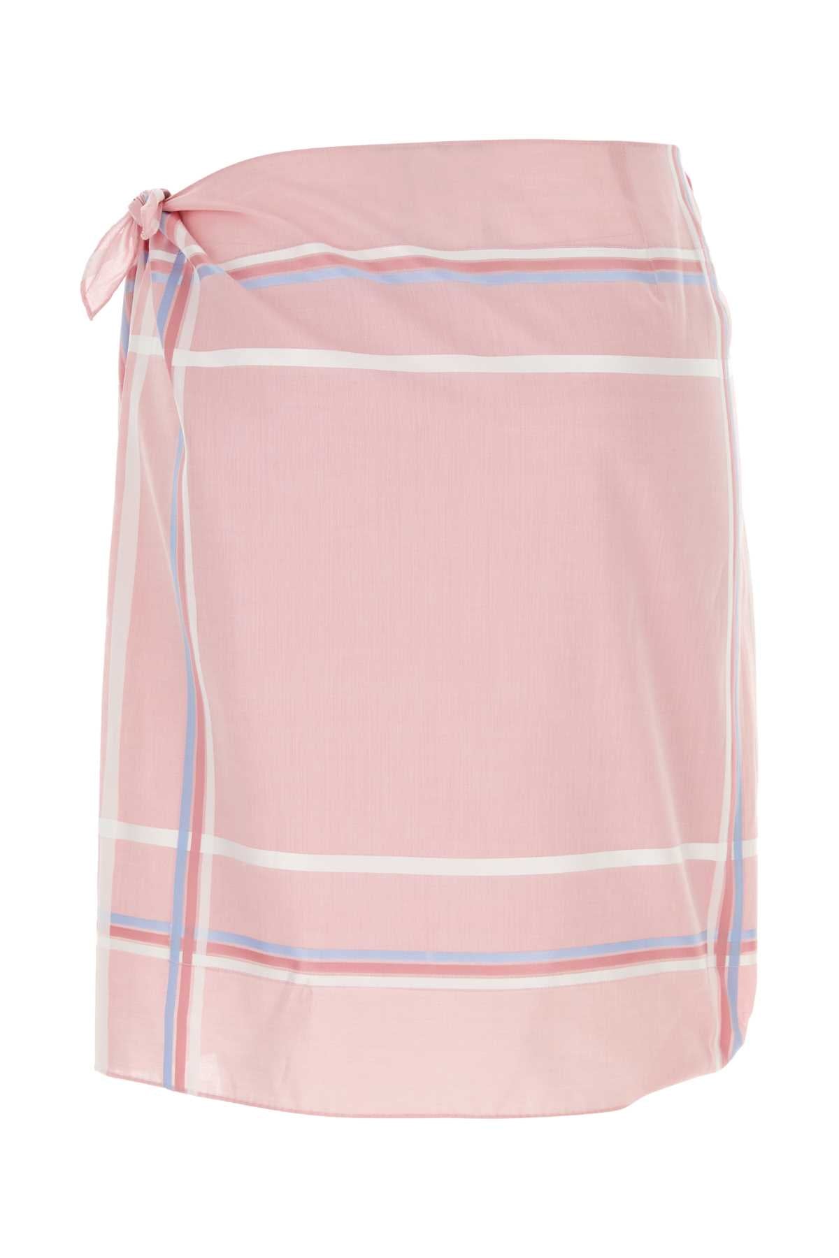 Prada Women Pink Cotton Skirt PRADA